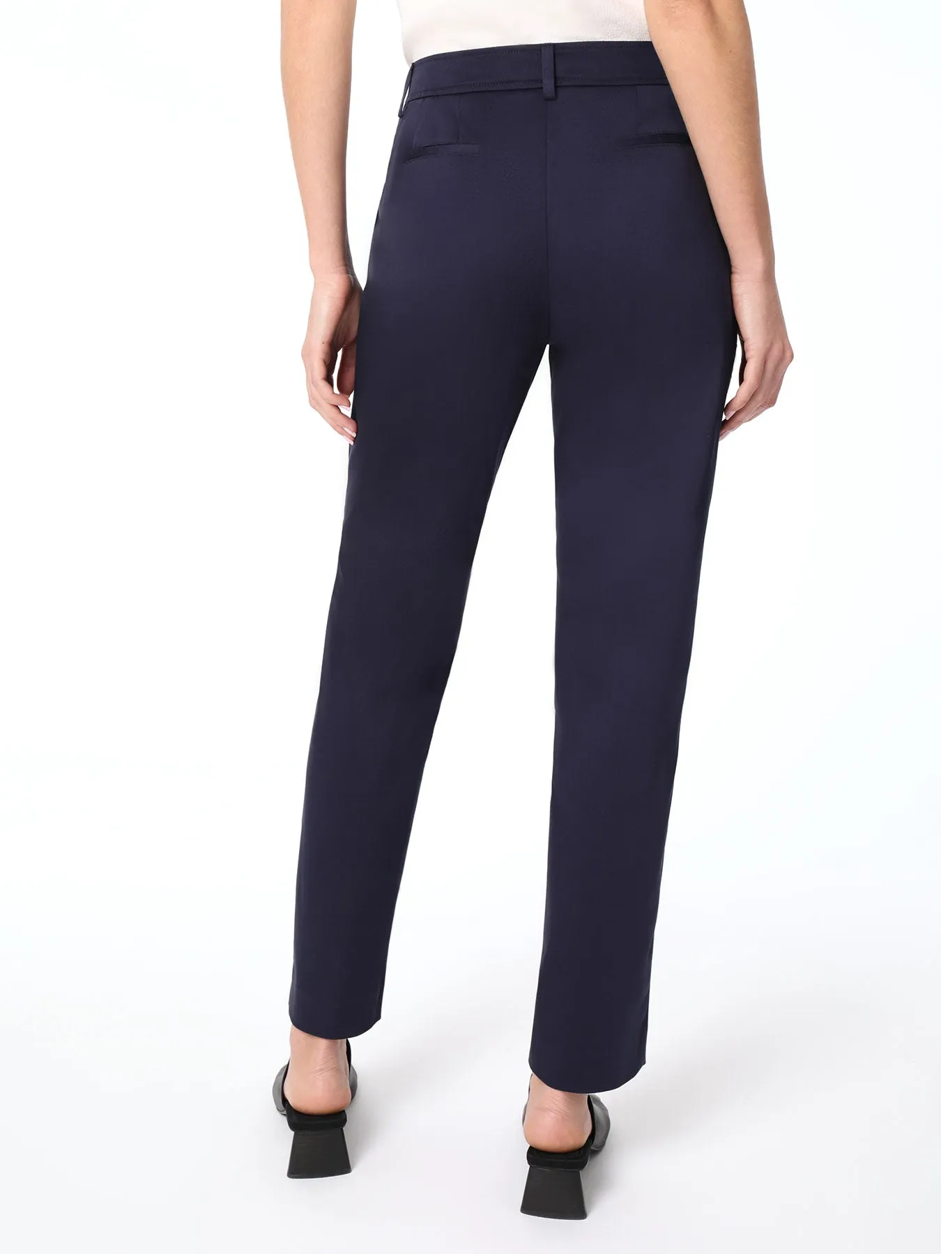 Sateen Fly Front Slim Leg Pants sold by Jones New York product image thumbnail 3
