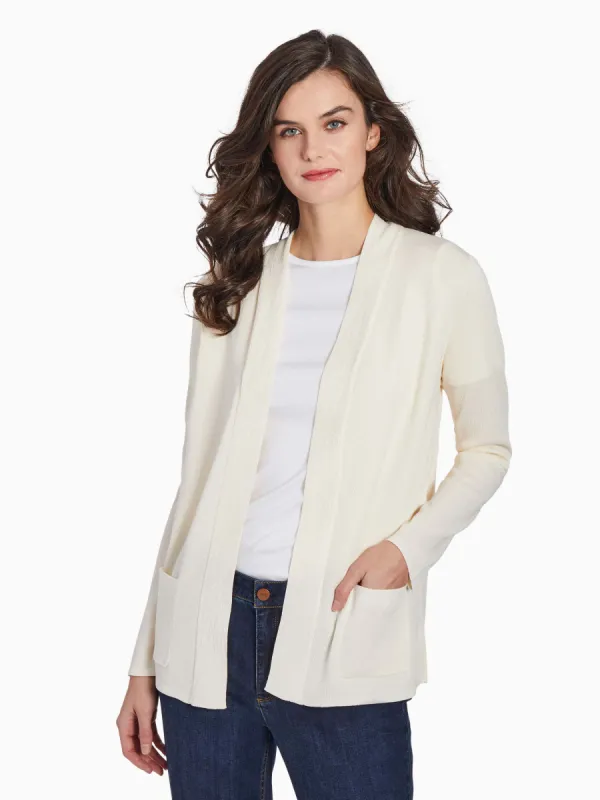 Open Front Cardigan With Pockets sold by Jones New York