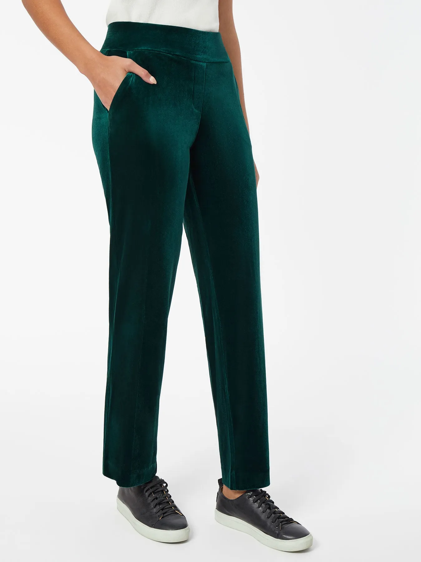 Pull-On Velour Straight Leg Pants sold by Jones New York product image thumbnail 2