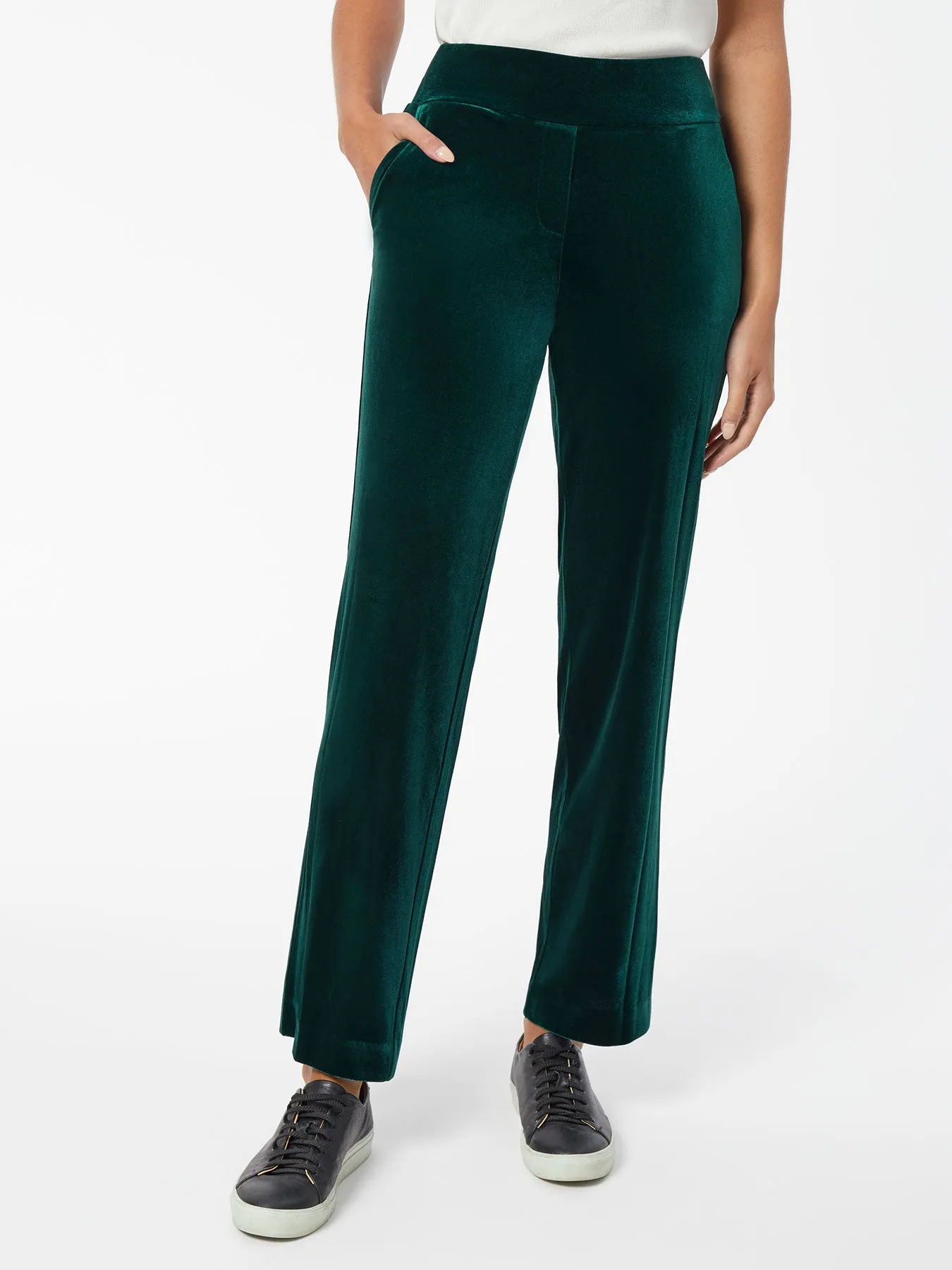 Pull-On Velour Straight Leg Pants sold by Jones New York