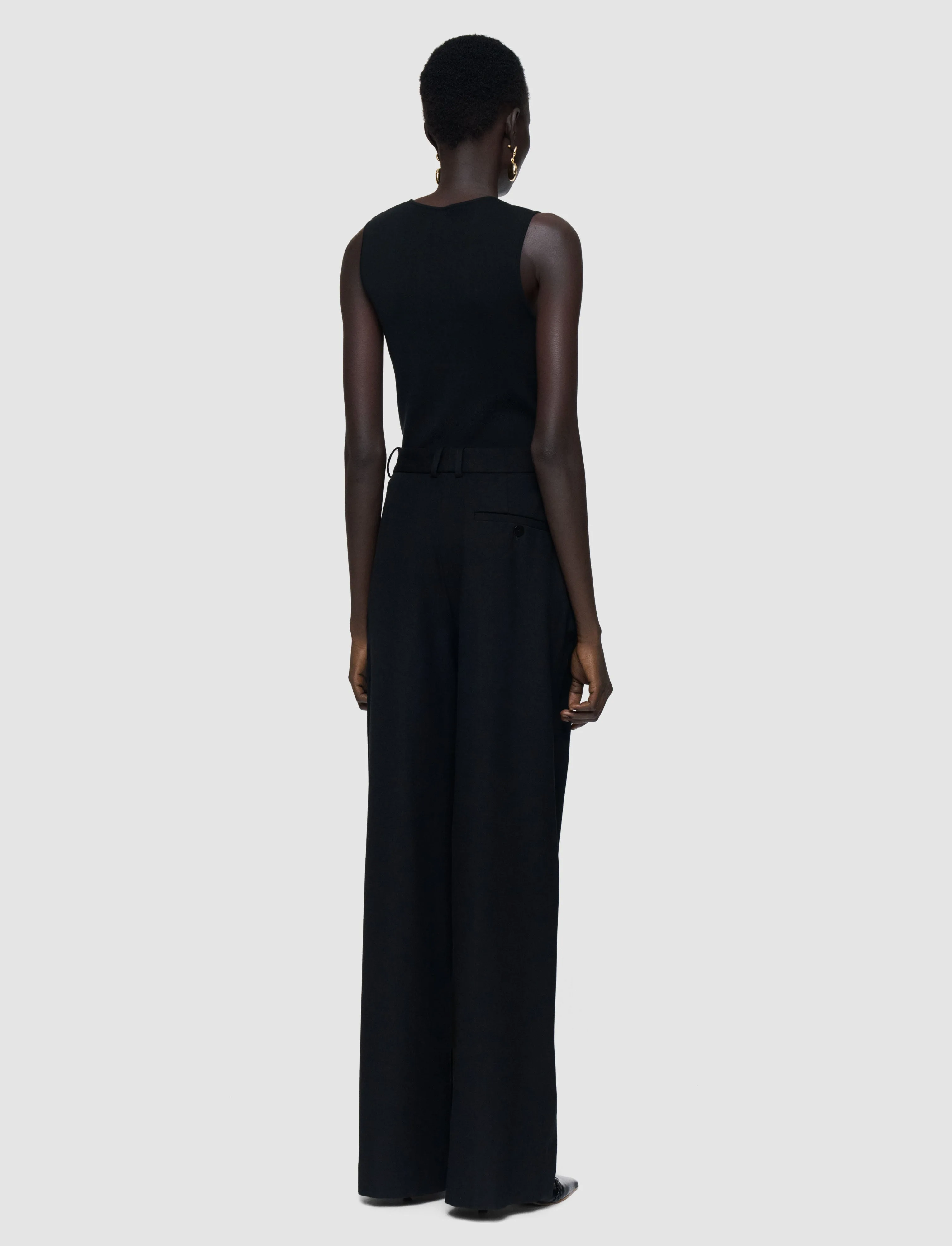 Yukio Gabardine Stretch Trousers sold by Joseph product image thumbnail 2