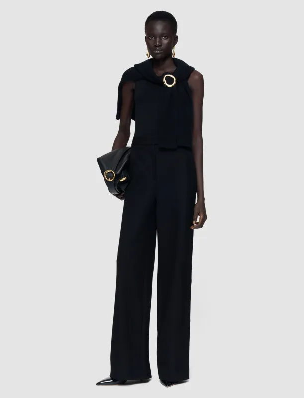 Yukio Gabardine Stretch Trousers made by Joseph