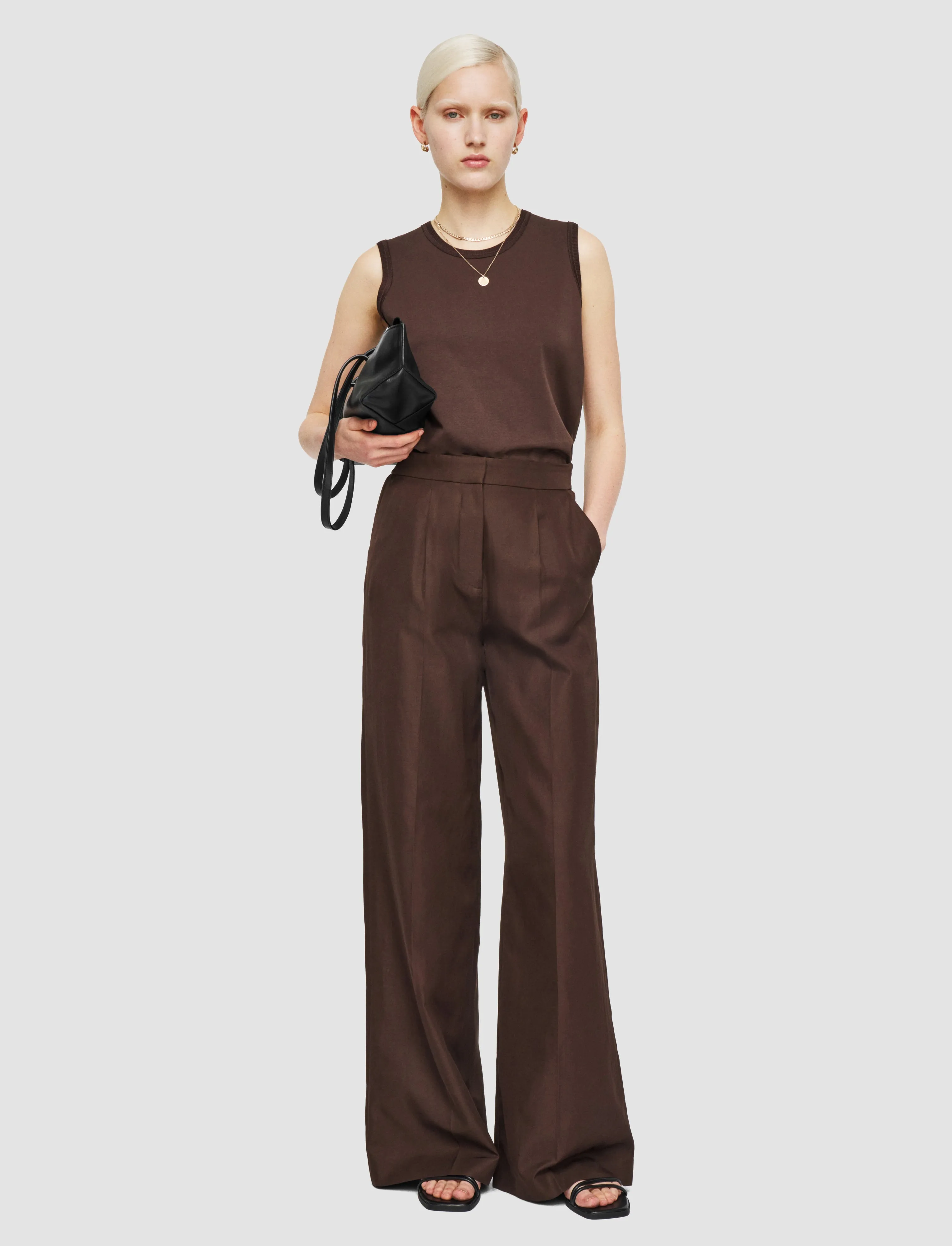 Alanel Soft Cotton Silk Trousers sold by Joseph product image thumbnail 2