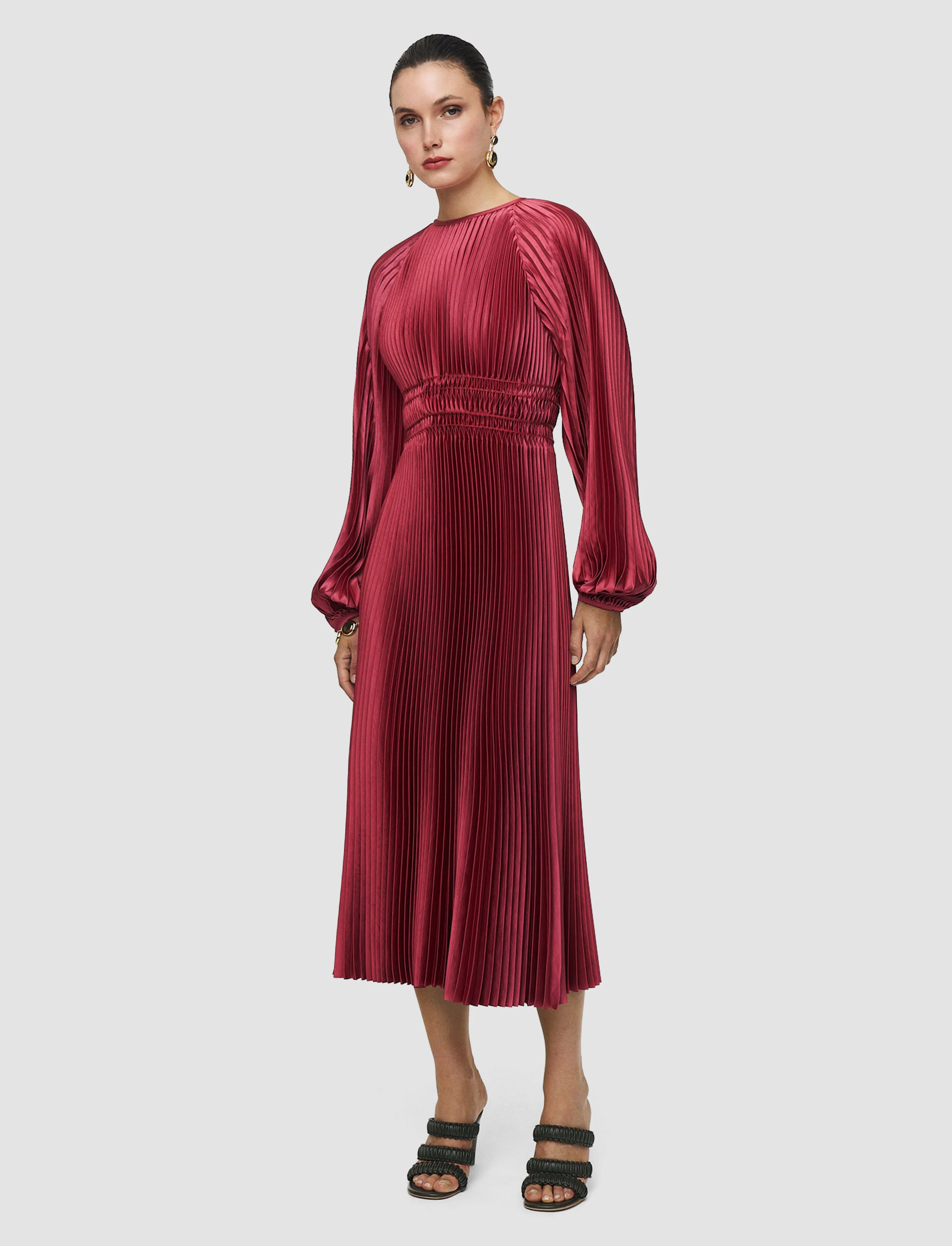 Ortiz Pleated Woven Dress sold by Joseph product image thumbnail 2