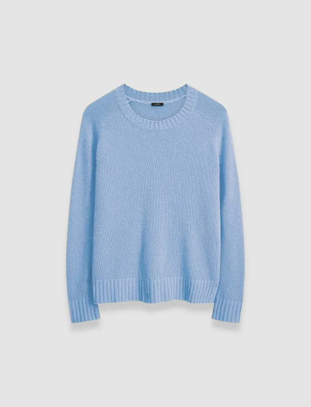 Open Cashmere Round Neck Jumper sold by Joseph