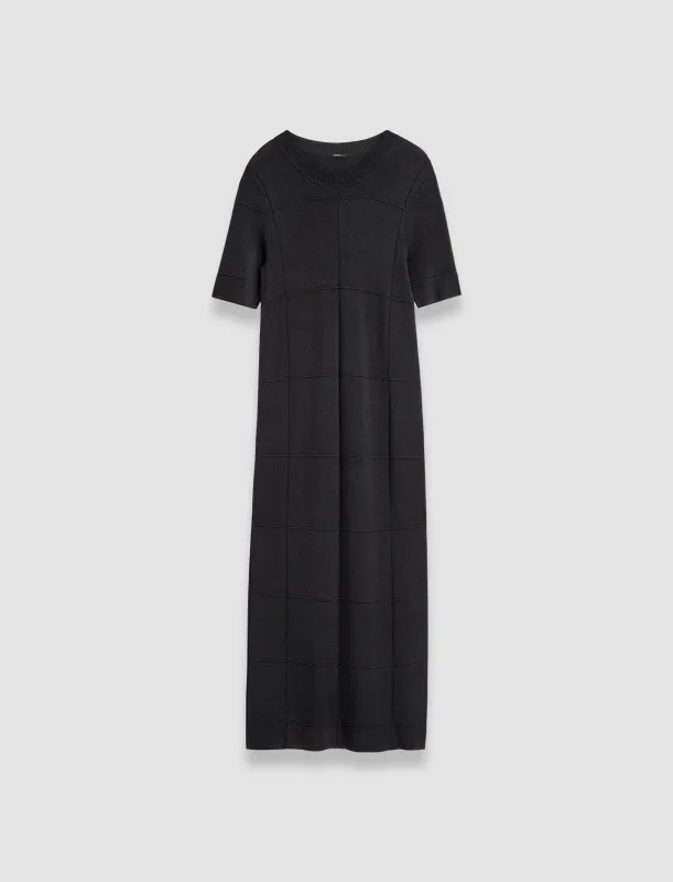 Grid Viscose Knitted Dress sold by Joseph