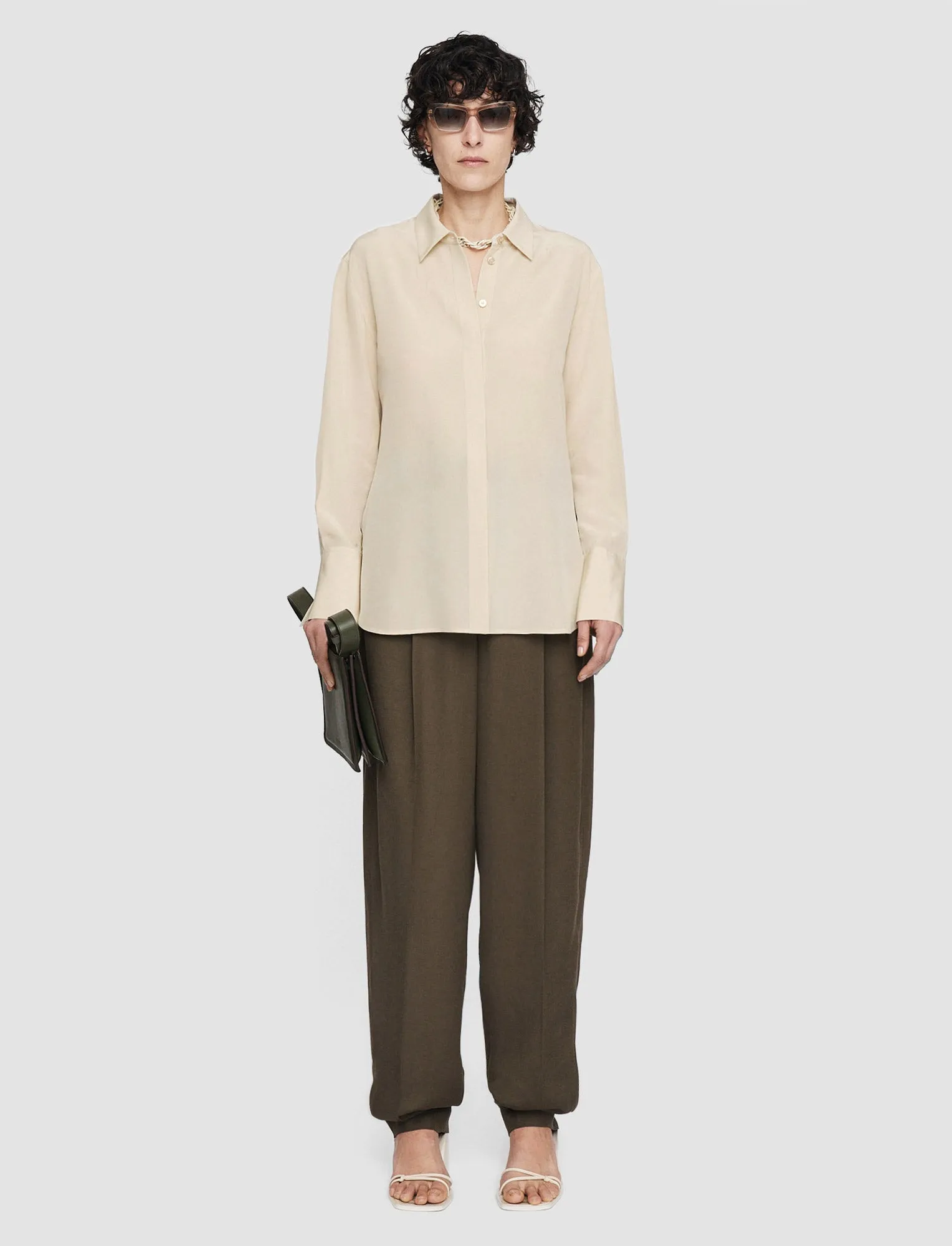 Bold Crepe de Soie Silk Blouse sold by Joseph product image thumbnail 2