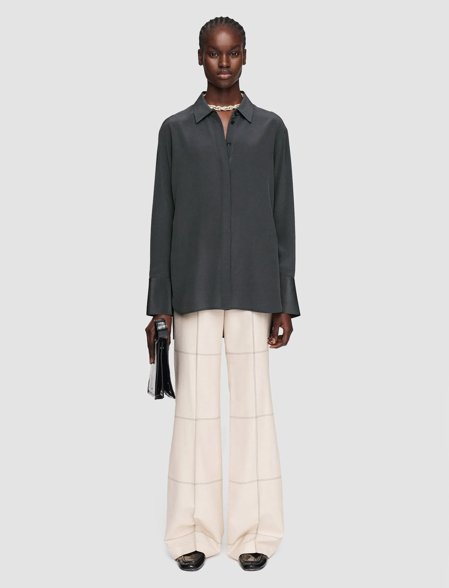 Bold Crepe de Soie Silk Blouse sold by Joseph product image thumbnail 2