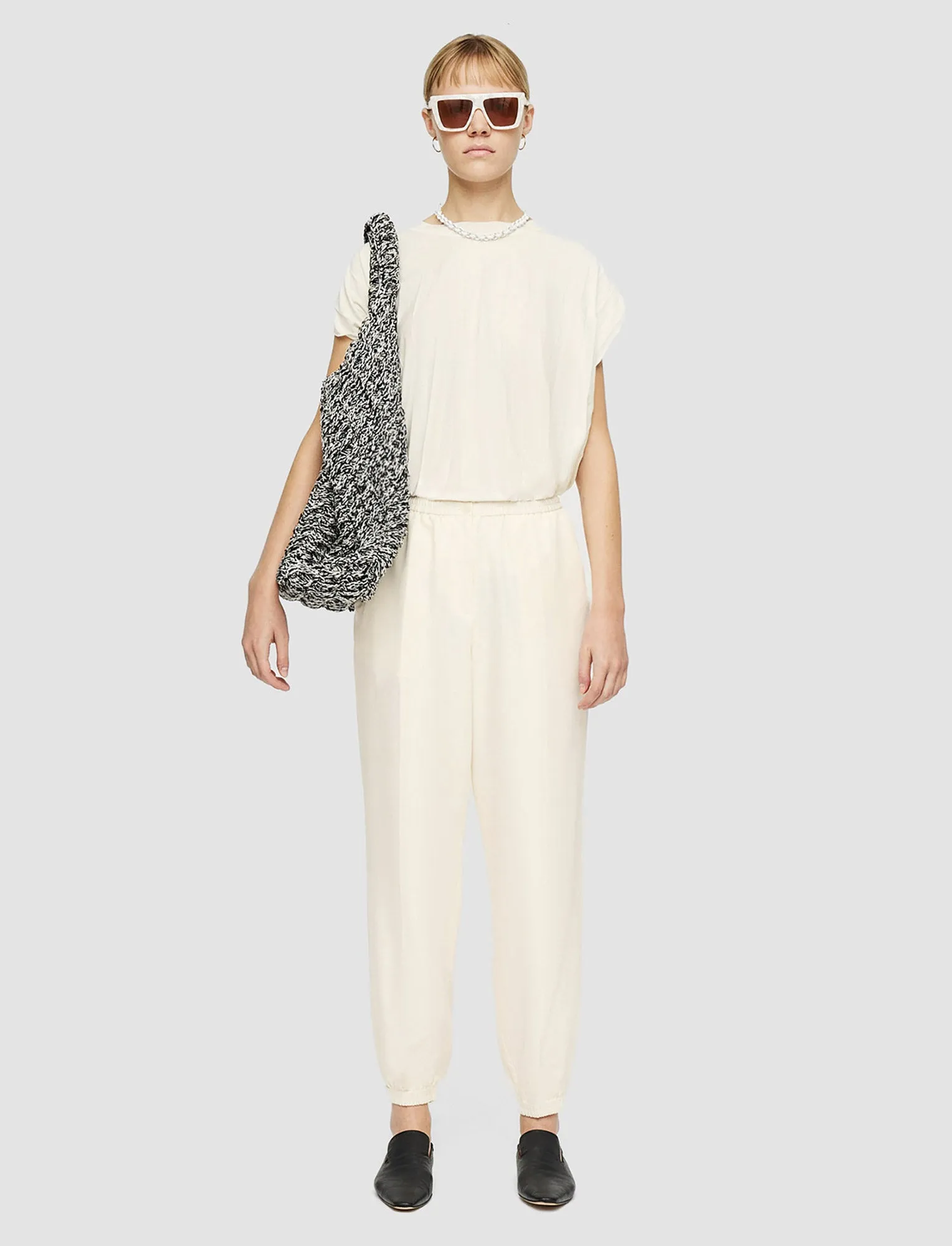 Taio Soft Cotton Silk Trousers sold by Joseph product image thumbnail 2