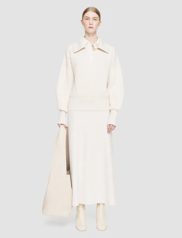 Light Cardigan Stitch Open Neck Jumper sold by Joseph