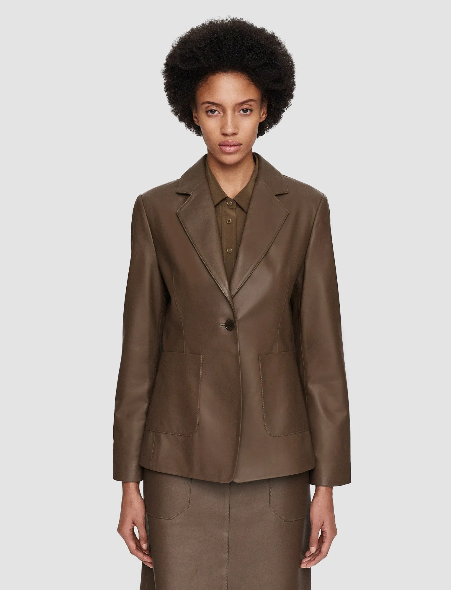 Glenview Nappa Leather Jacket sold by Joseph product image thumbnail 3