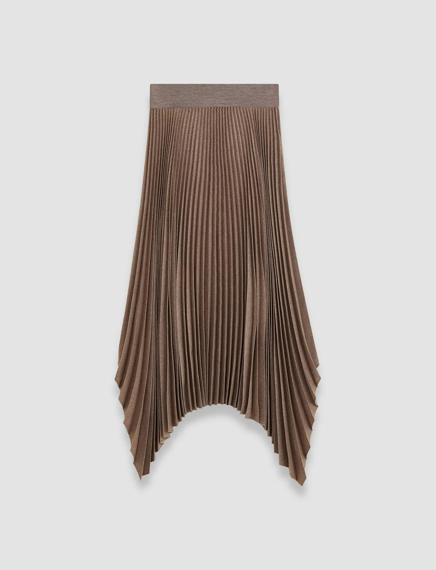 Pleated Flannel Ade Skirt sold by Joseph