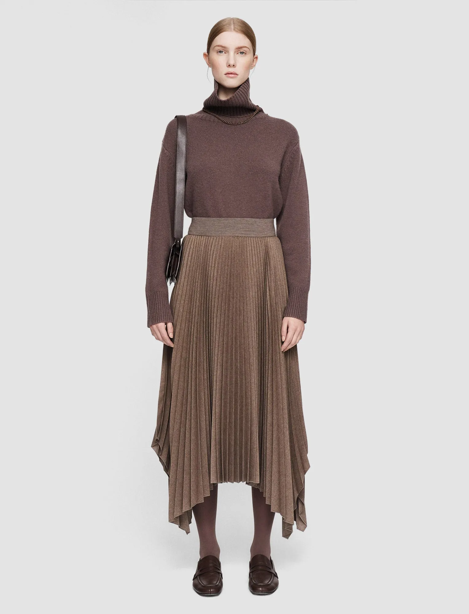 Pleated Flannel Ade Skirt sold by Joseph product image thumbnail 2