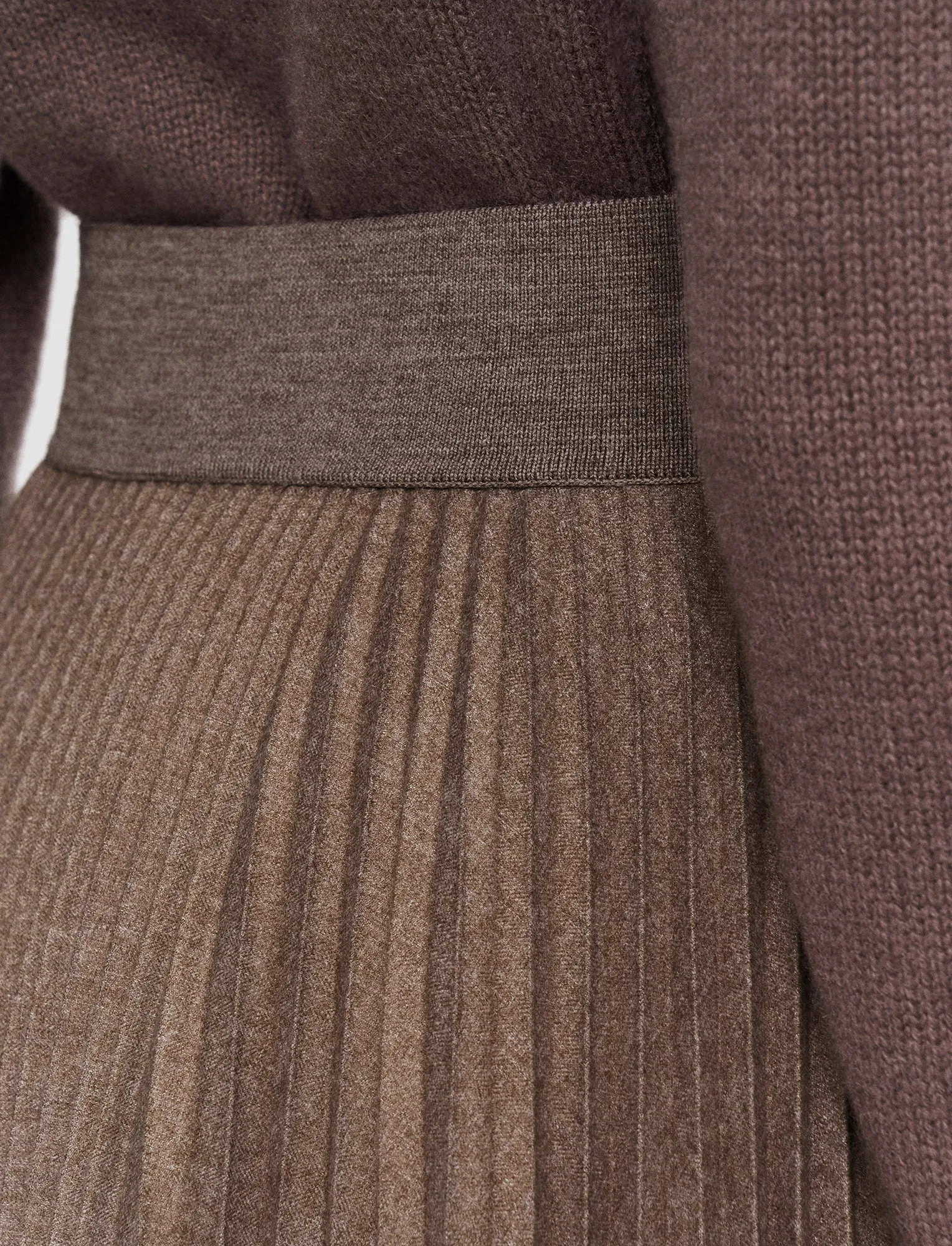 Pleated Flannel Ade Skirt sold by Joseph product image thumbnail 4