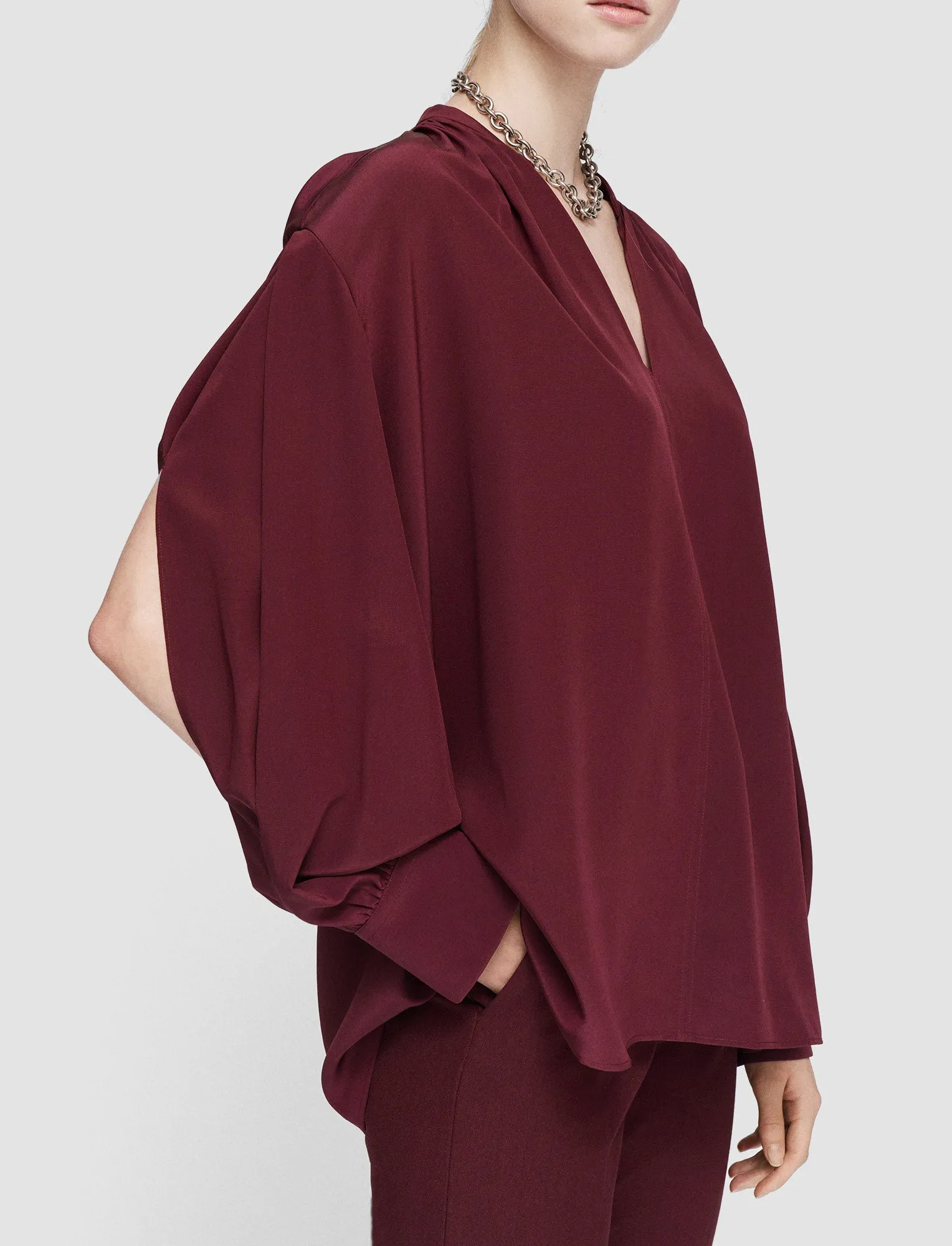 Silk Crepe de Chine Blondel Blouse sold by Joseph product image thumbnail 5