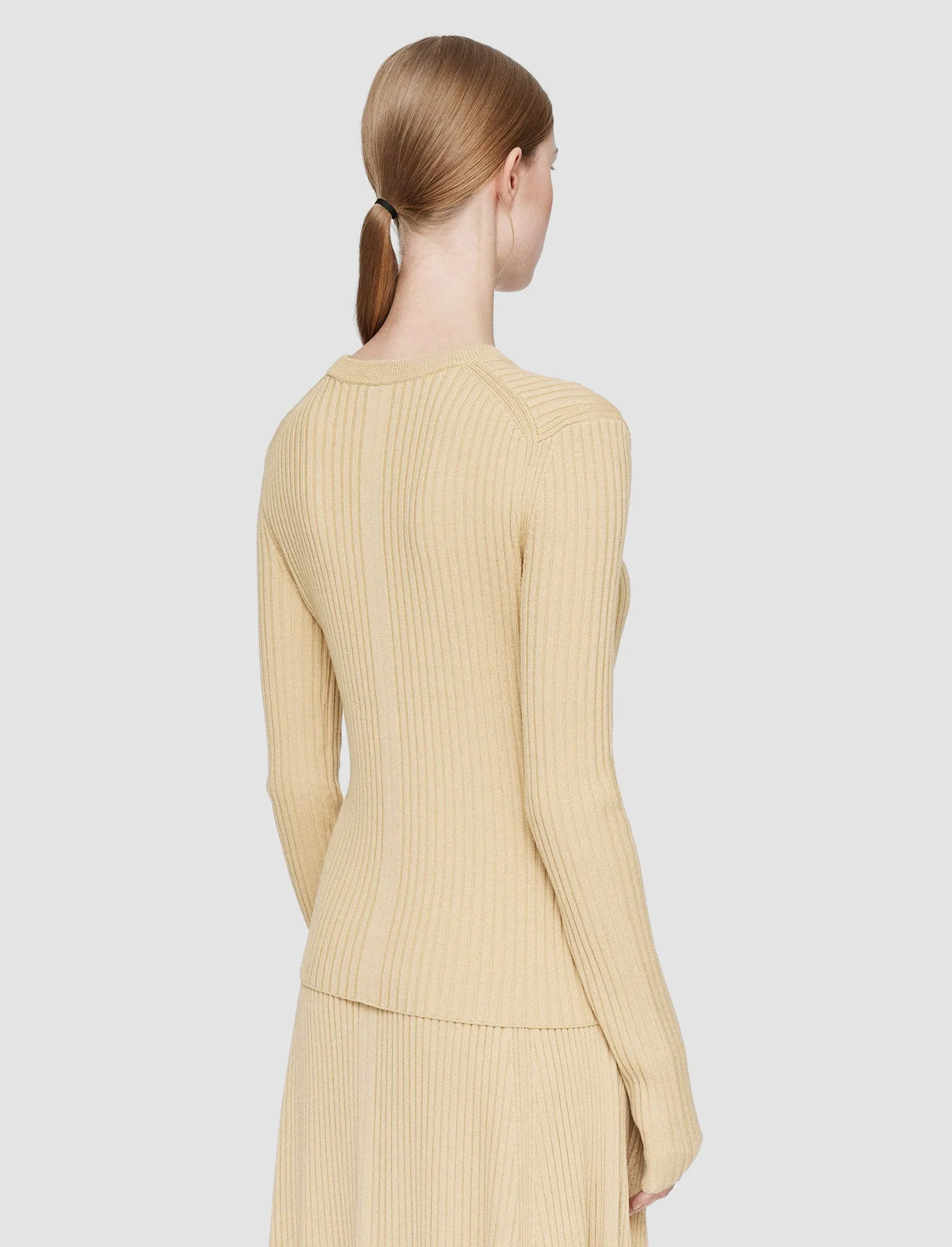 Merino Silk Rib Round Neck Jumper sold by Joseph product image thumbnail 4