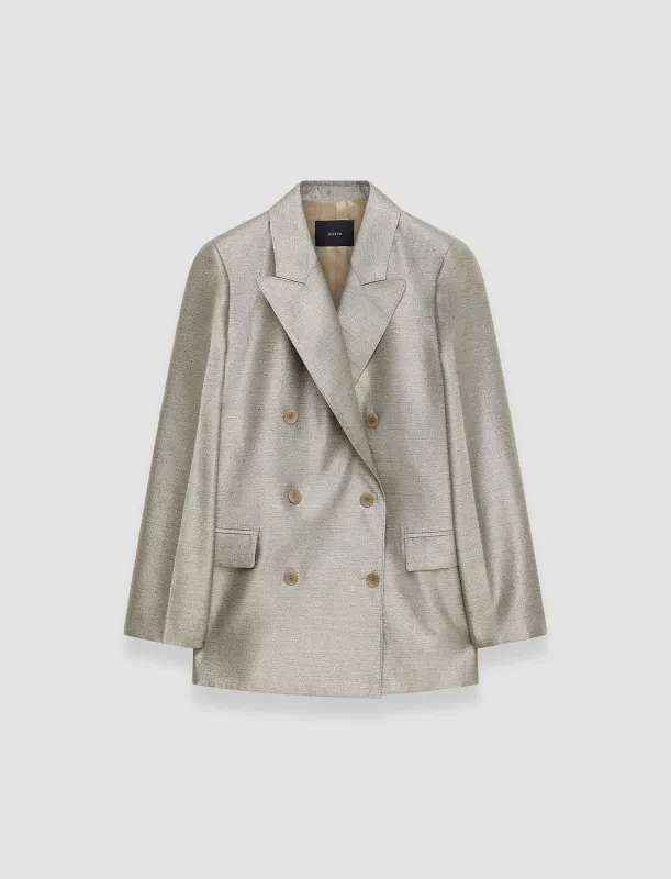 Textured Metallic Chapone Jacket sold by Joseph