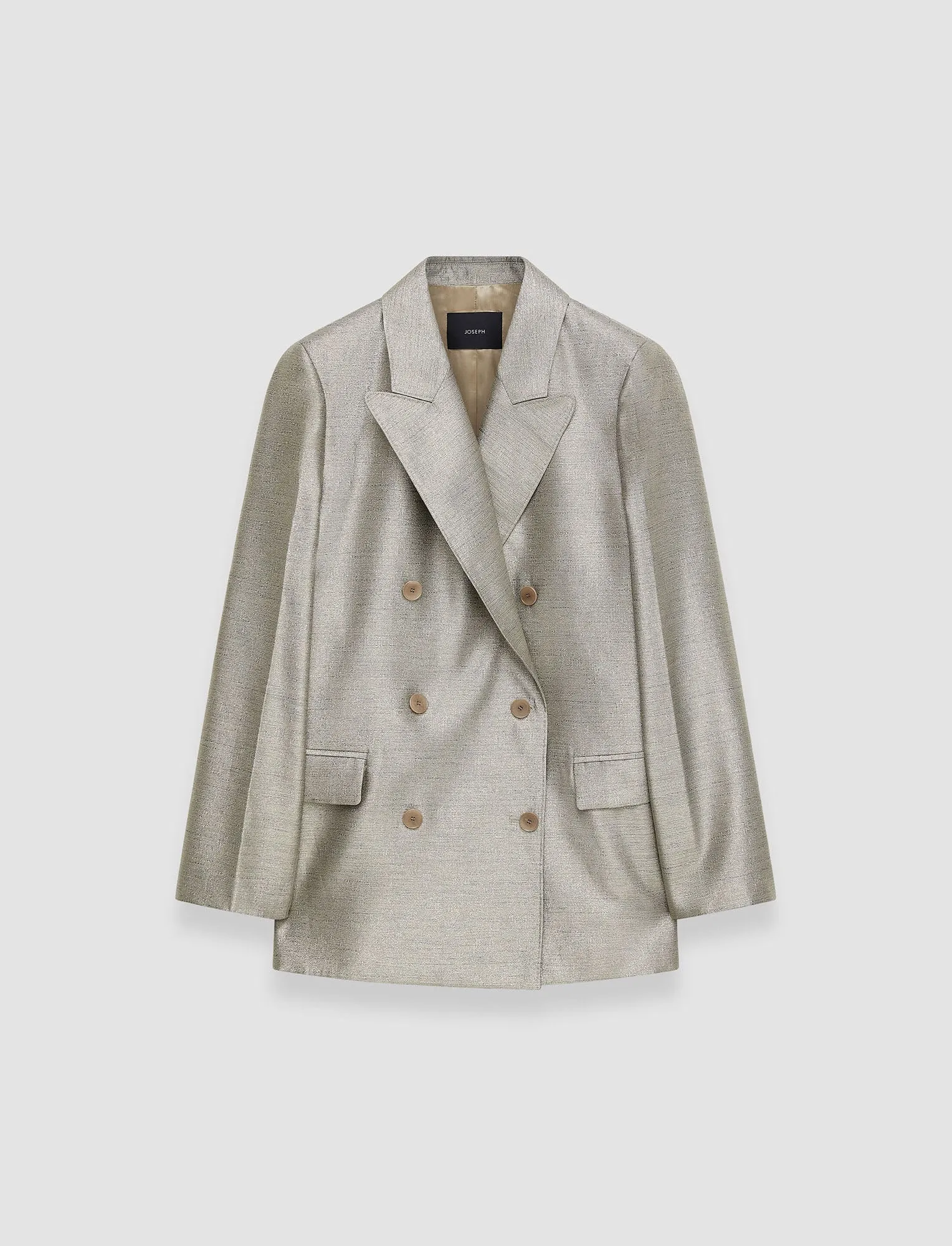 Textured Metallic Chapone Jacket sold by Joseph