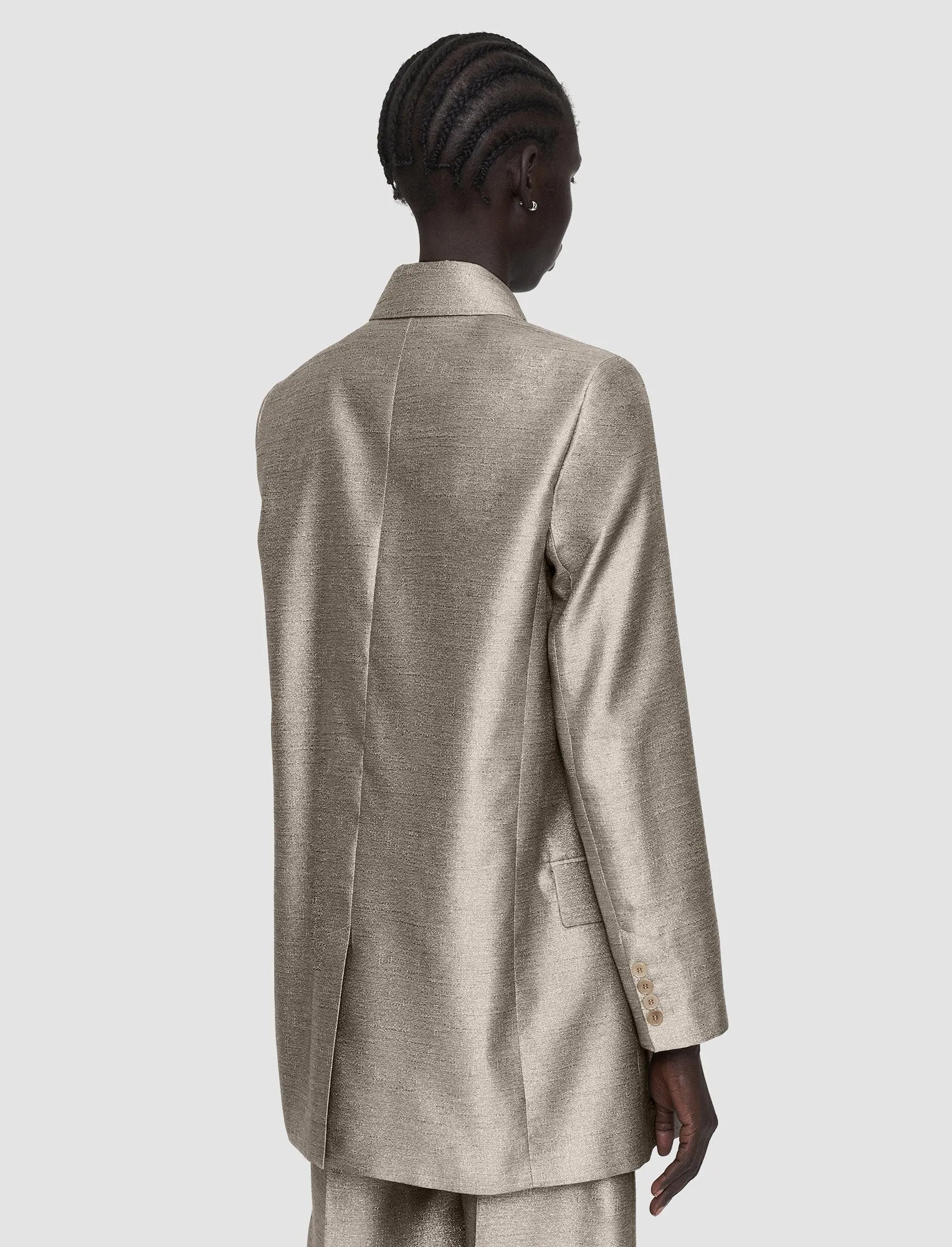 Textured Metallic Chapone Jacket sold by Joseph product image thumbnail 4