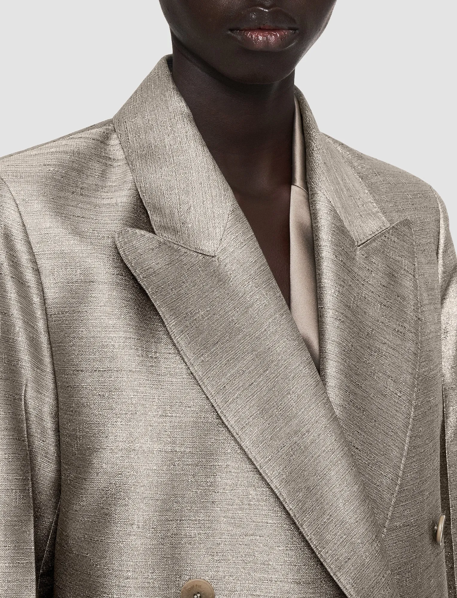 Textured Metallic Chapone Jacket sold by Joseph product image thumbnail 5
