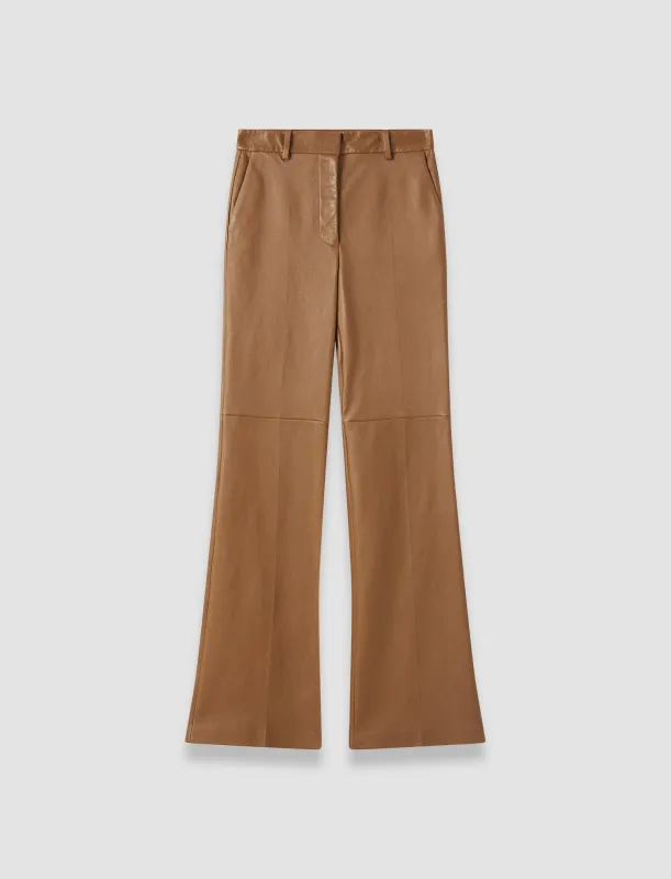 Tafira Leather Stretch Trousers sold by Joseph