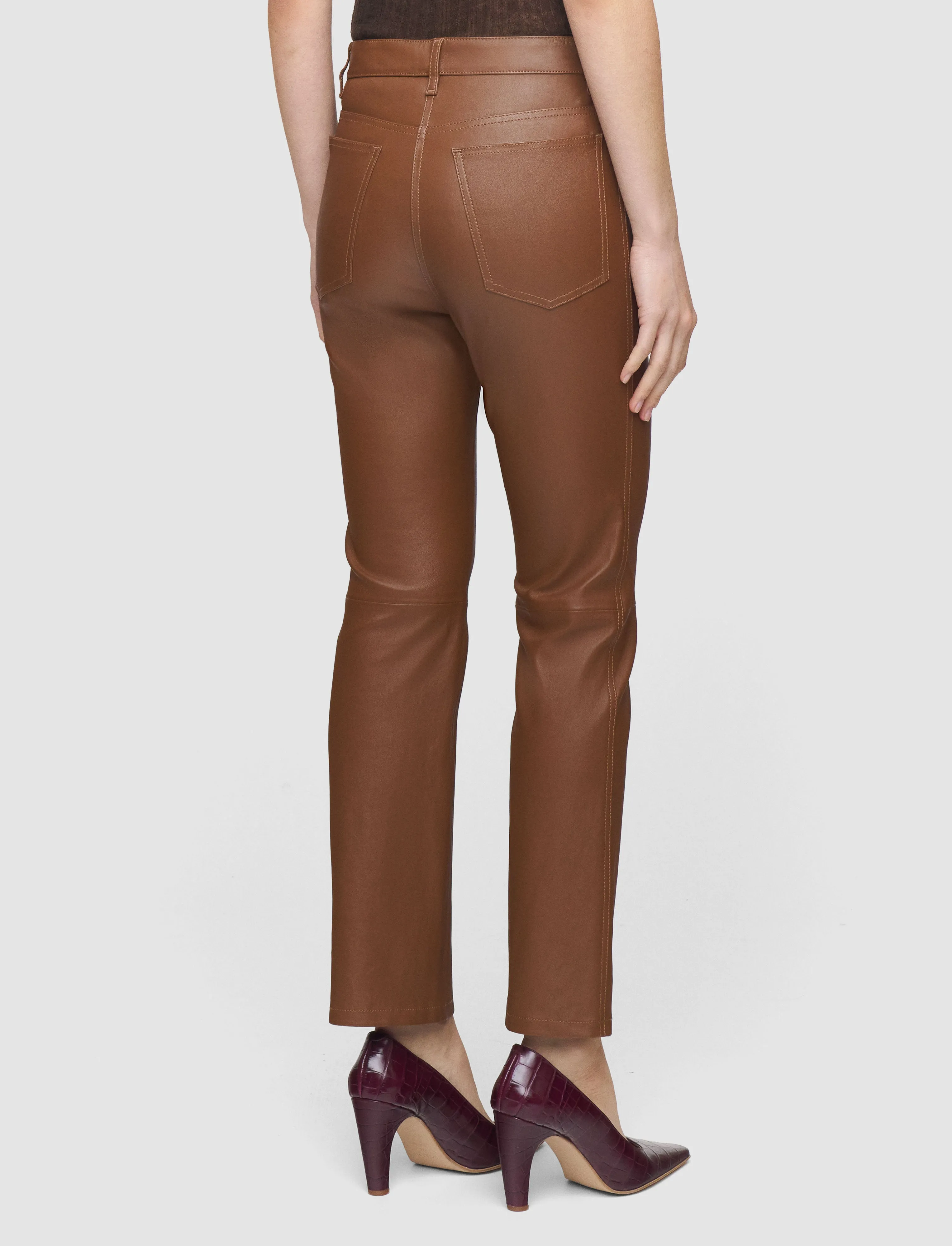 Duke Leather Stretch Trousers sold by Joseph product image thumbnail 3