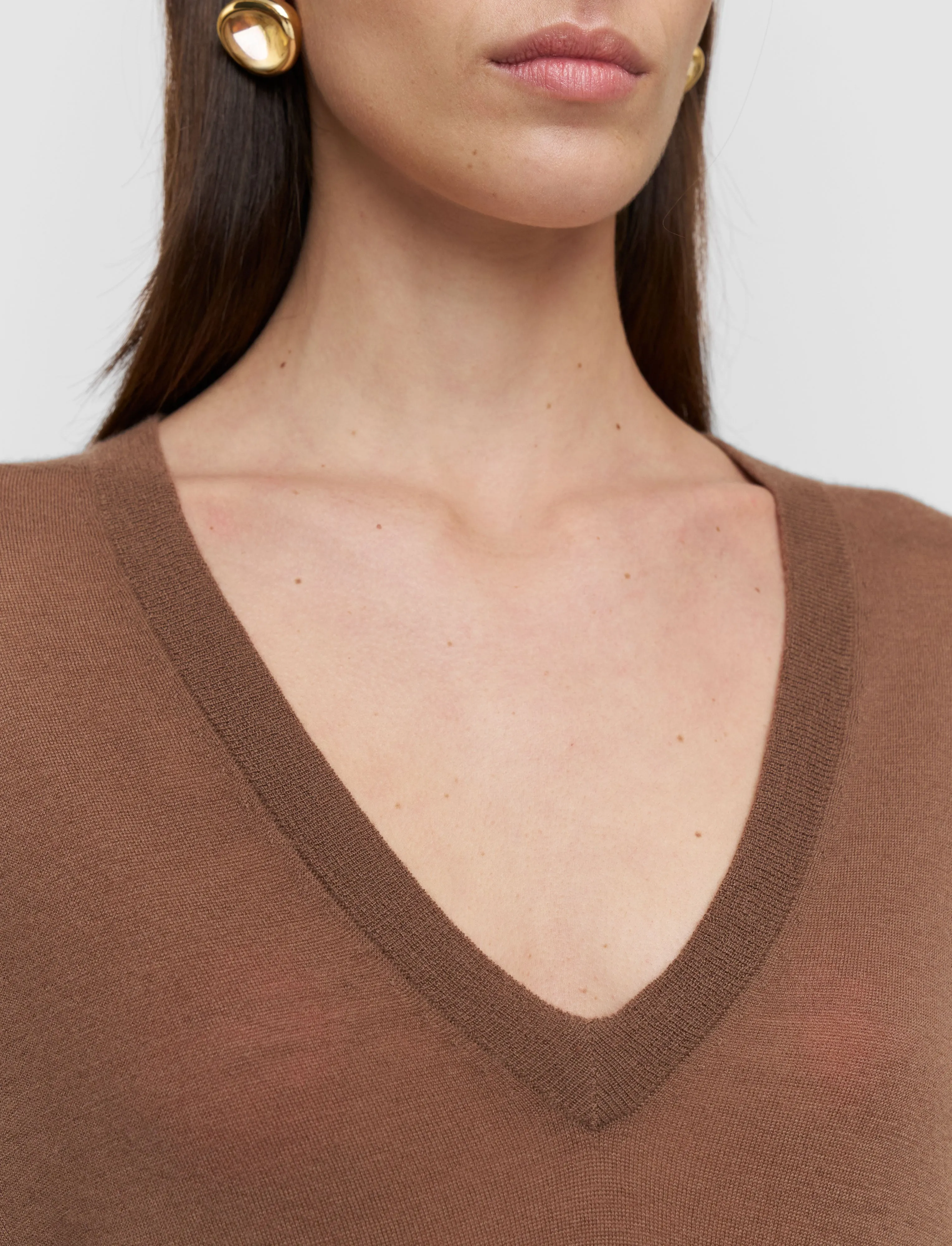 Cashair V Neck Jumper sold by Joseph product image thumbnail 4