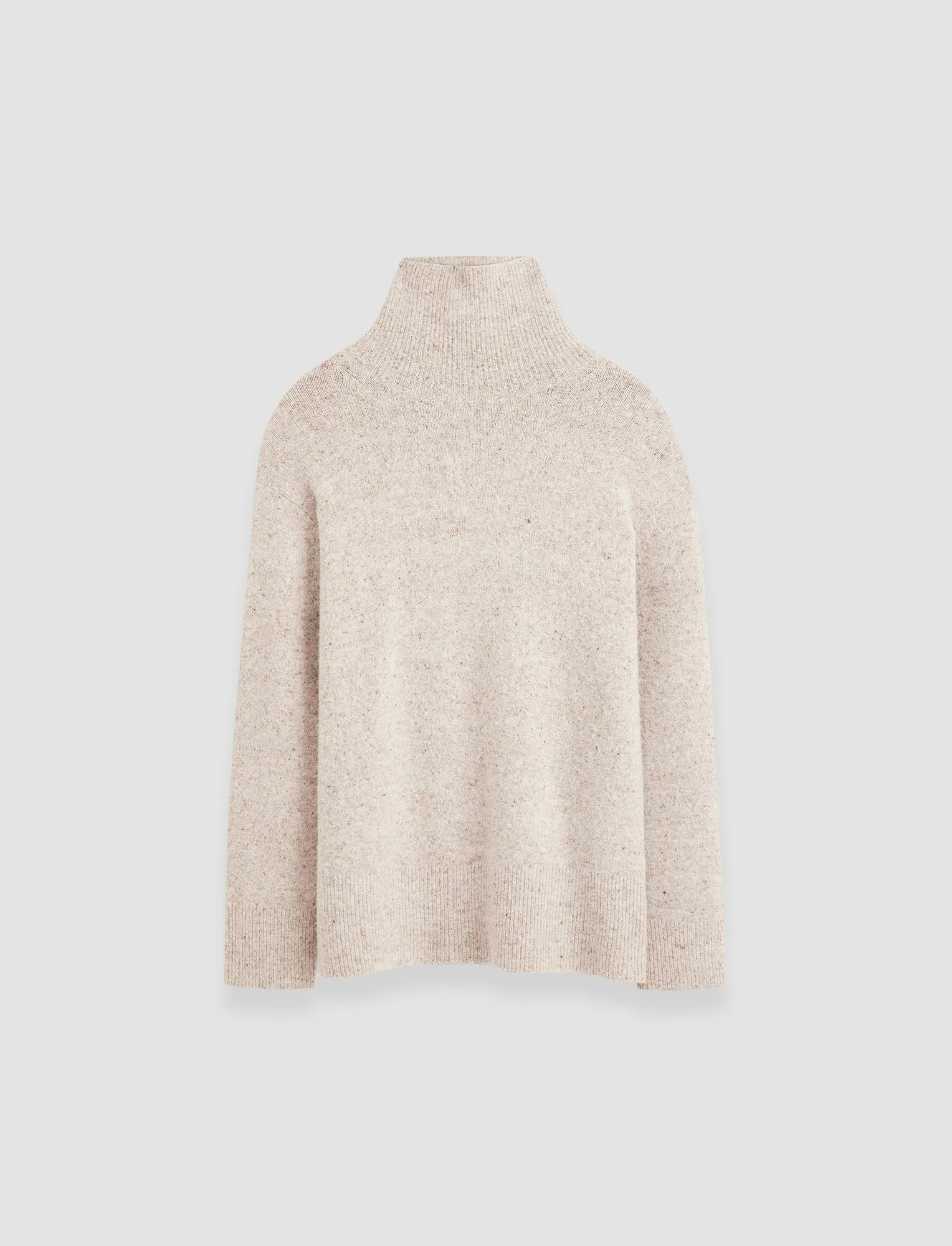 Alpaca Tweed Knit High Neck Jumper sold by Joseph
