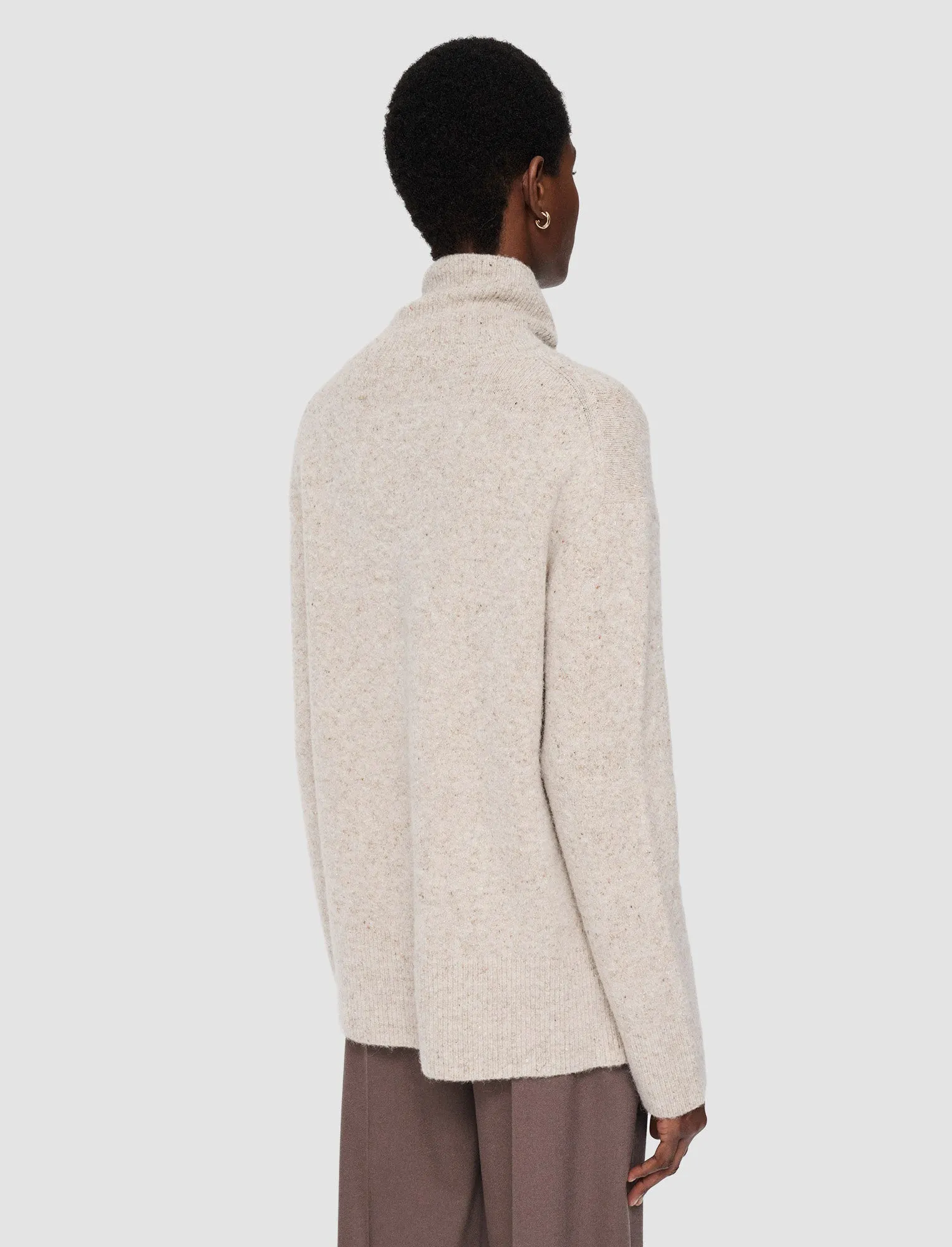 Alpaca Tweed Knit High Neck Jumper sold by Joseph product image thumbnail 4