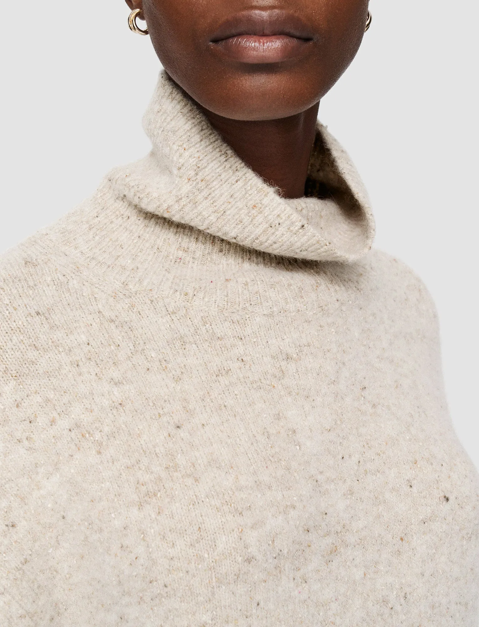Alpaca Tweed Knit High Neck Jumper sold by Joseph product image thumbnail 5