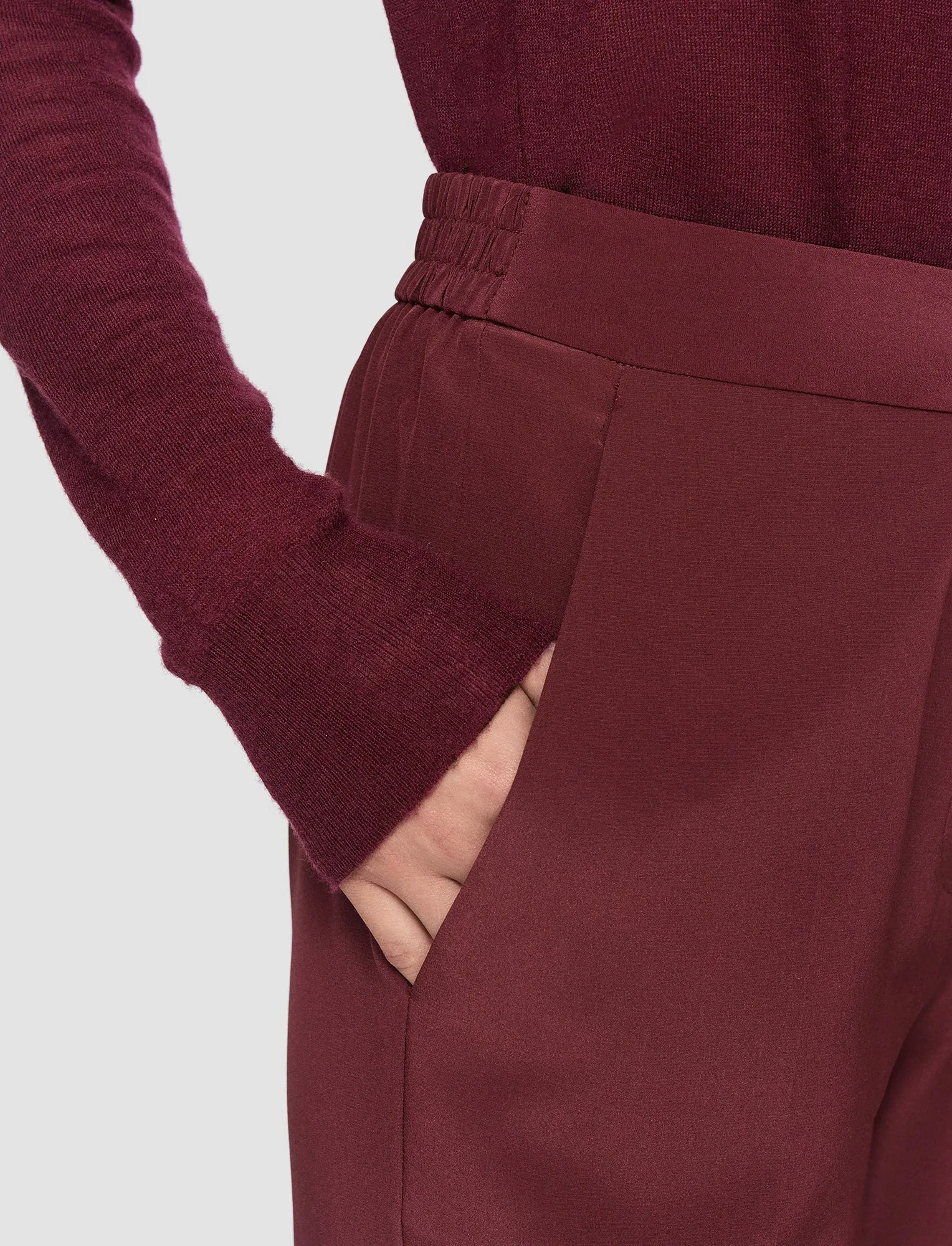 Silk Crepe de Chine Tova Trousers sold by Joseph product image thumbnail 4
