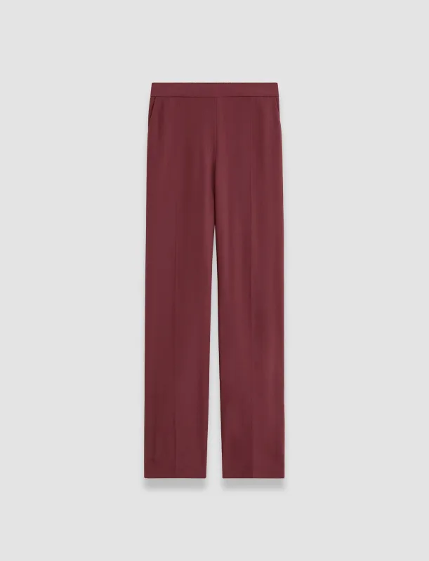 Silk Crepe de Chine Tova Trousers sold by Joseph