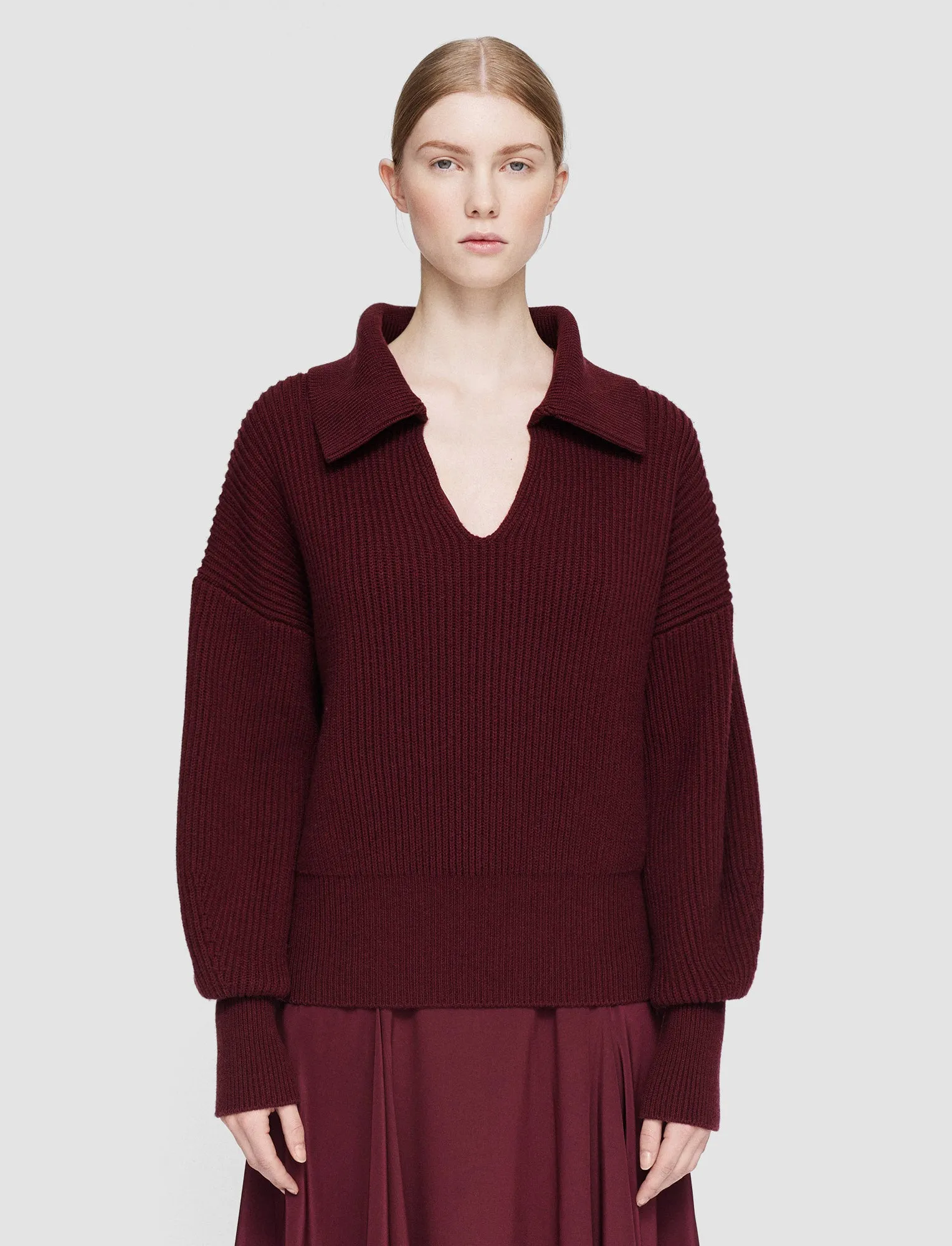 Light Cardigan Stitch Open Neck Jumper sold by Joseph product image thumbnail 3