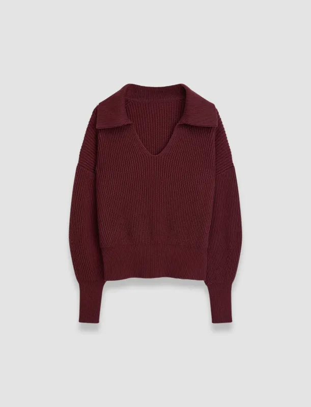 Light Cardigan Stitch Open Neck Jumper sold by Joseph