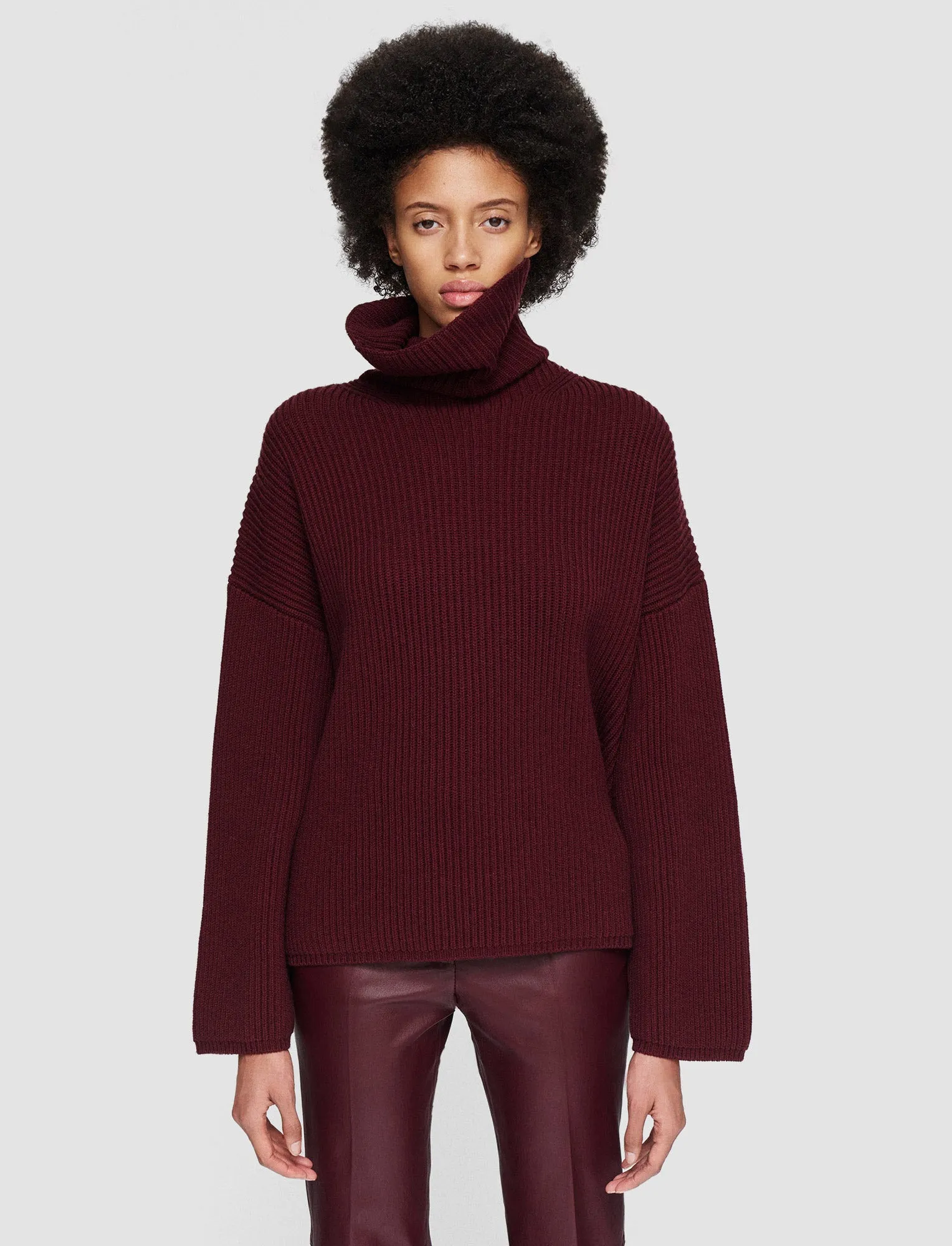 Light Cardigan Stitch High Neck Jumper sold by Joseph product image thumbnail 3