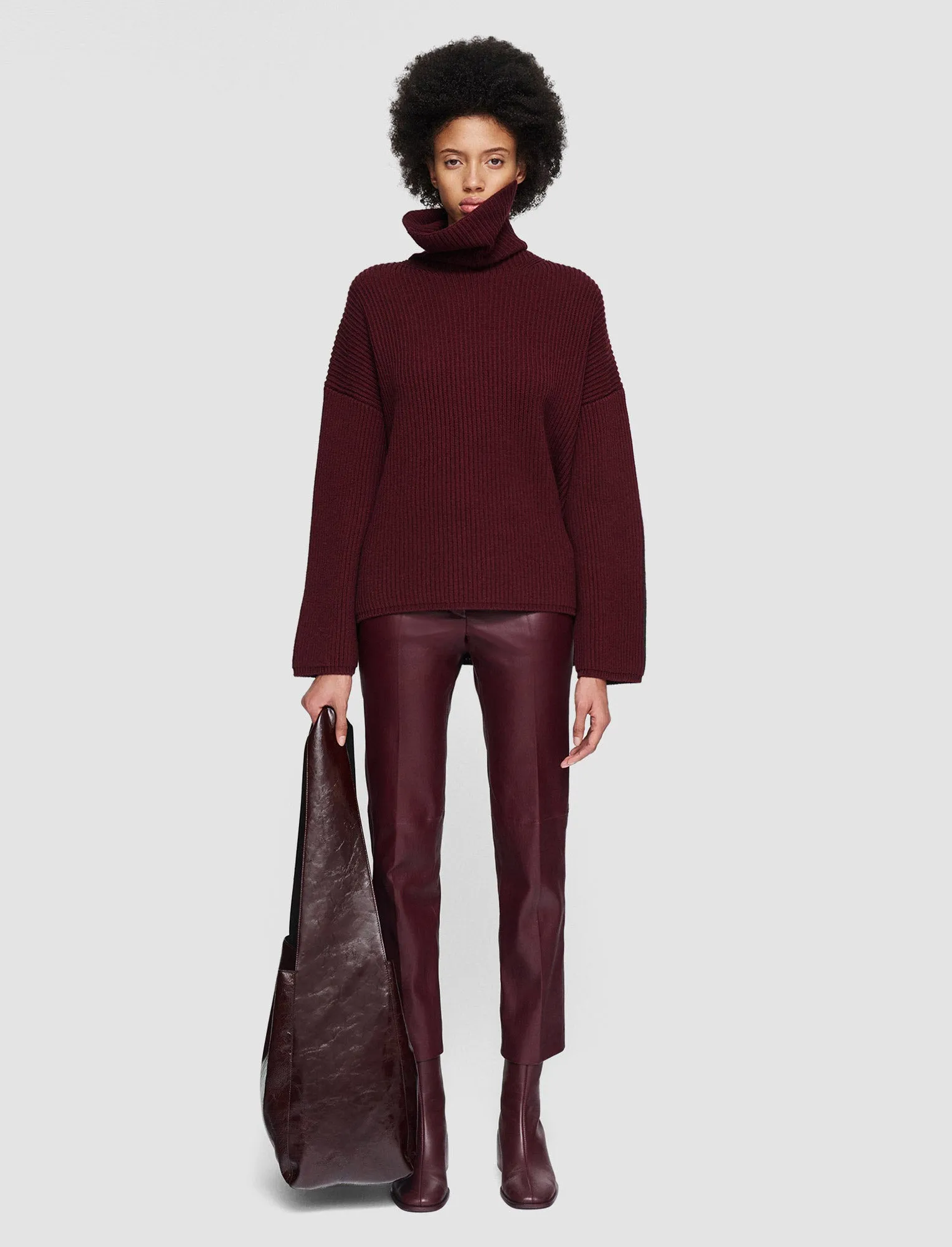 Light Cardigan Stitch High Neck Jumper sold by Joseph product image thumbnail 2