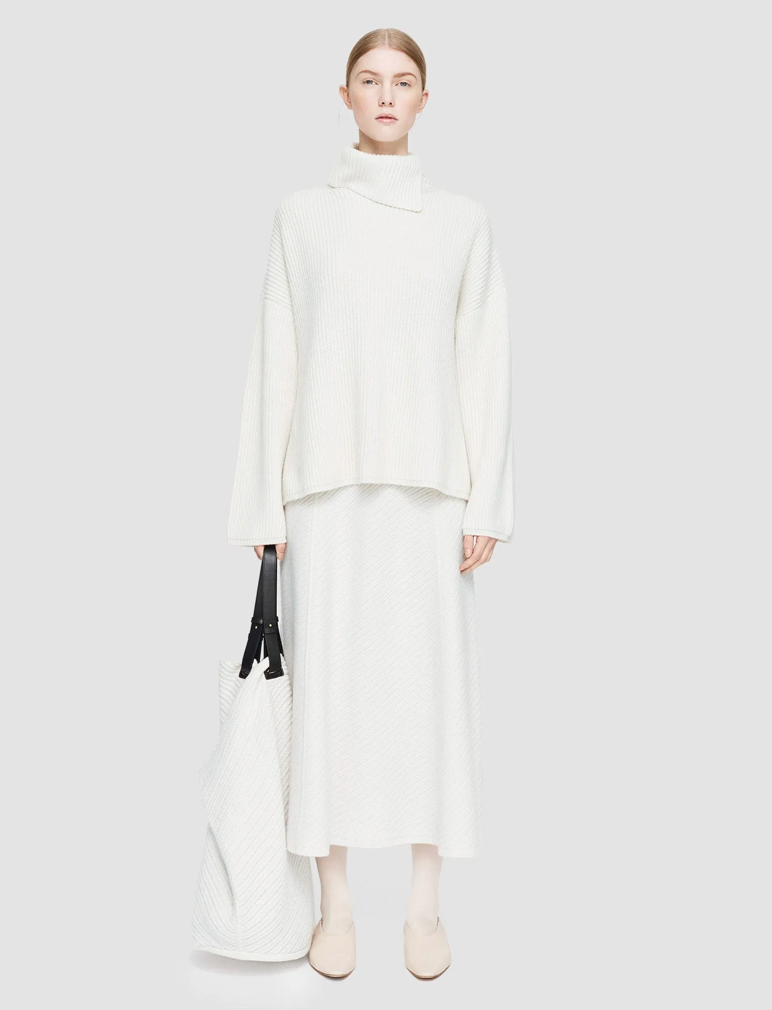 Light Cardigan Stitch High Neck Jumper sold by Joseph product image thumbnail 2