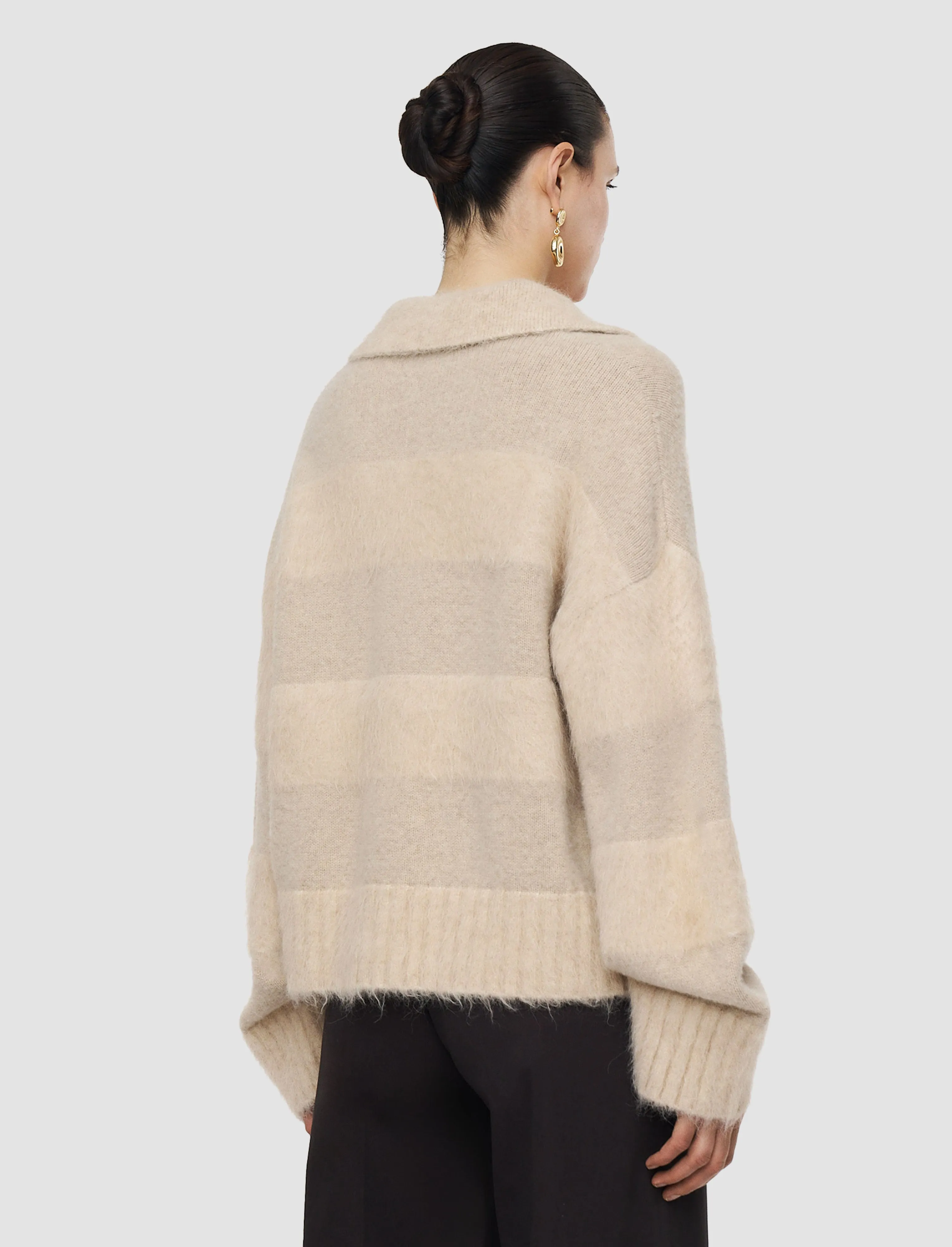 Take Brushed Alpaca Striped Jumper sold by Joseph product image thumbnail 3