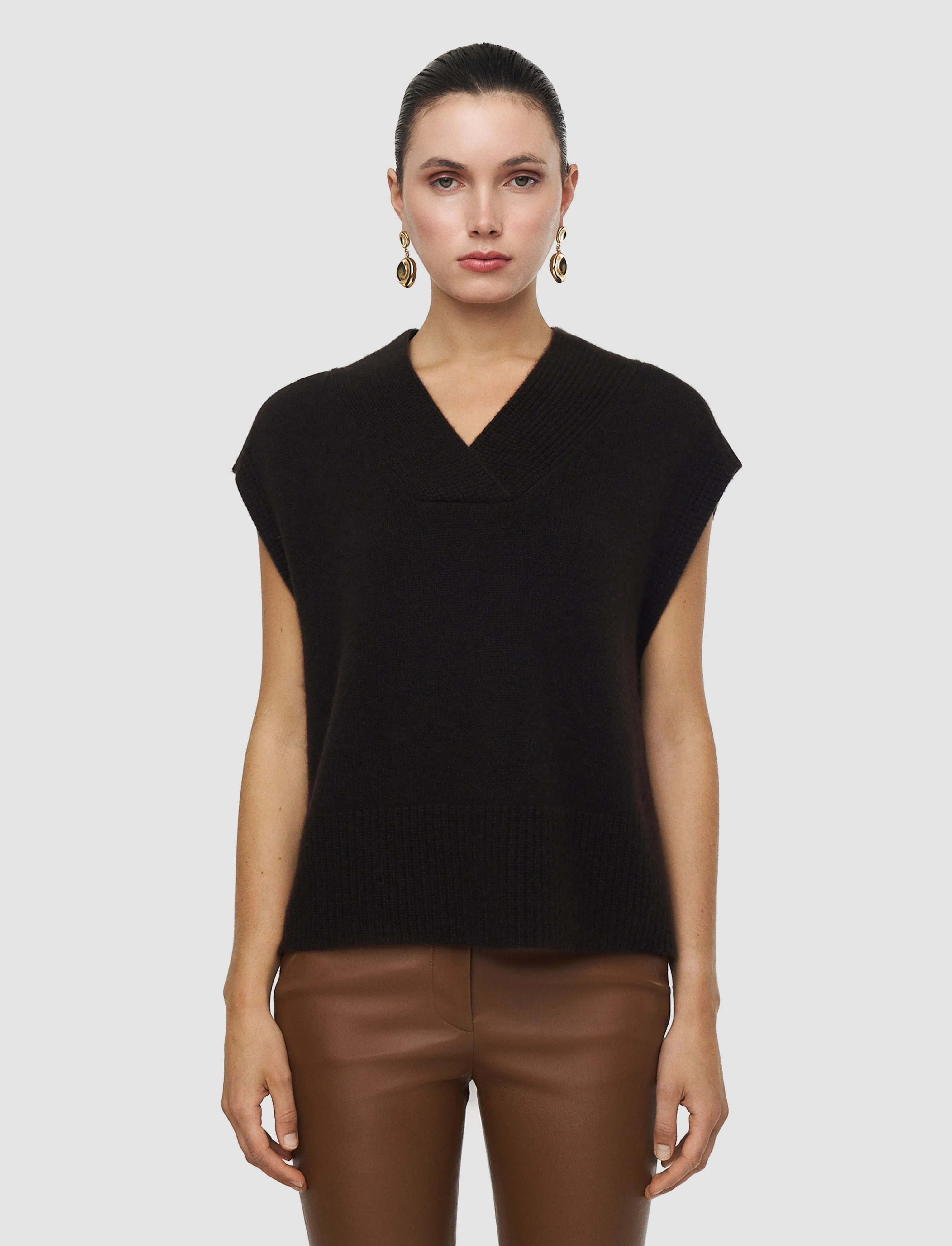 Mena Pure Cashmere Vest sold by Joseph product image thumbnail 2