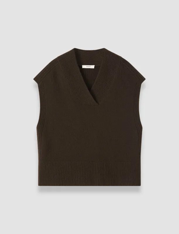 Mena Pure Cashmere Vest sold by Joseph