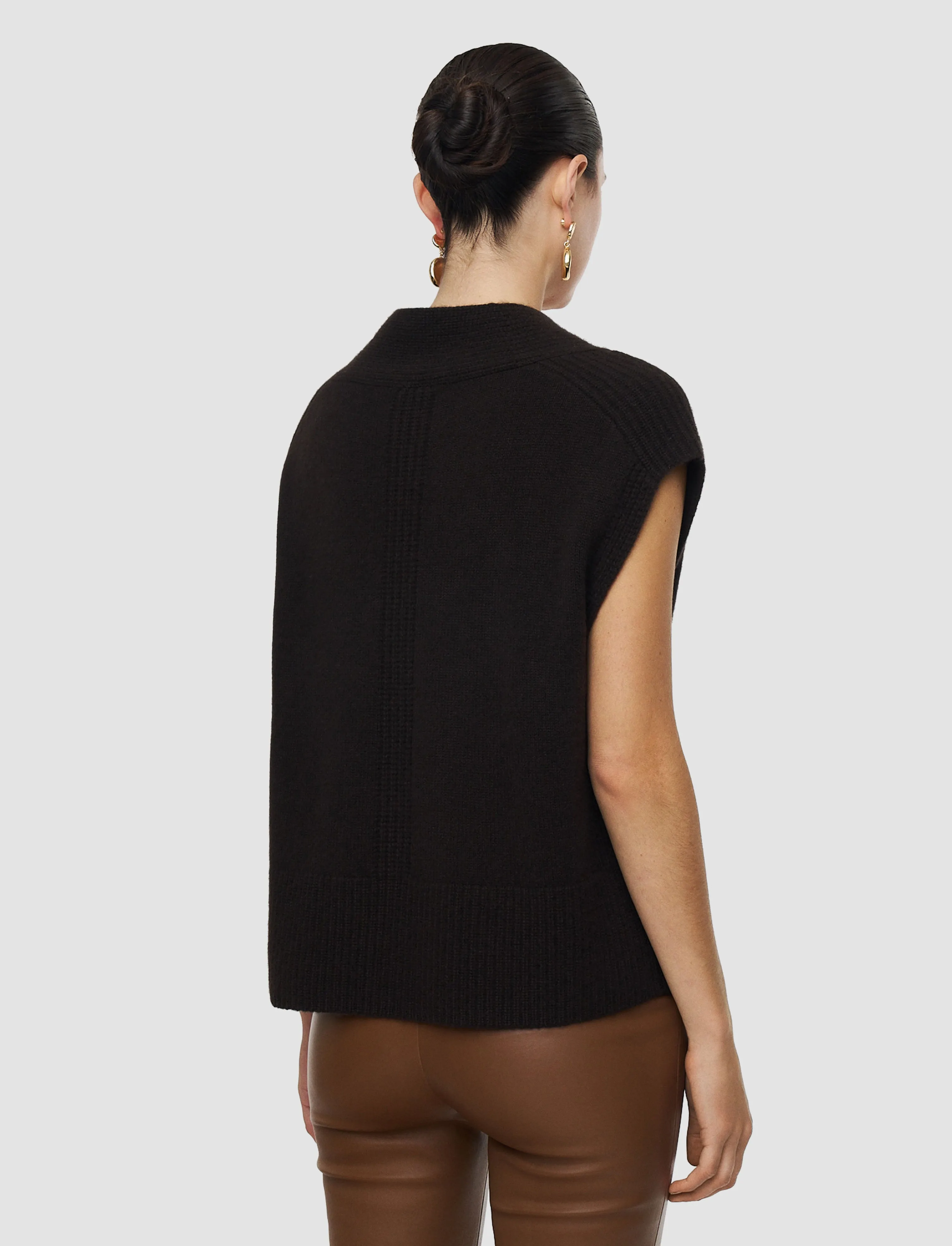 Mena Pure Cashmere Vest sold by Joseph product image thumbnail 3