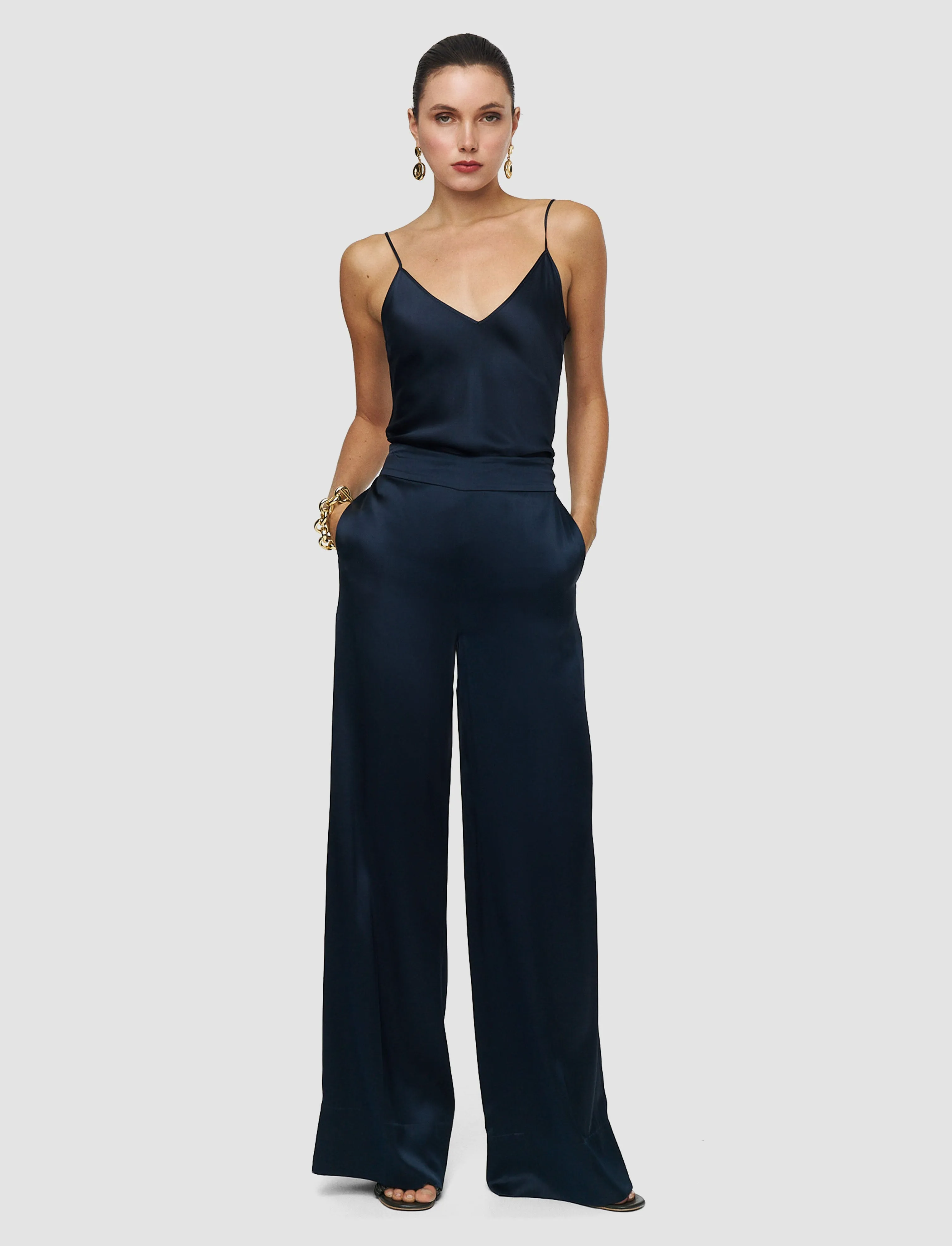 Dijon Silk Satin Trousers sold by Joseph product image thumbnail 2
