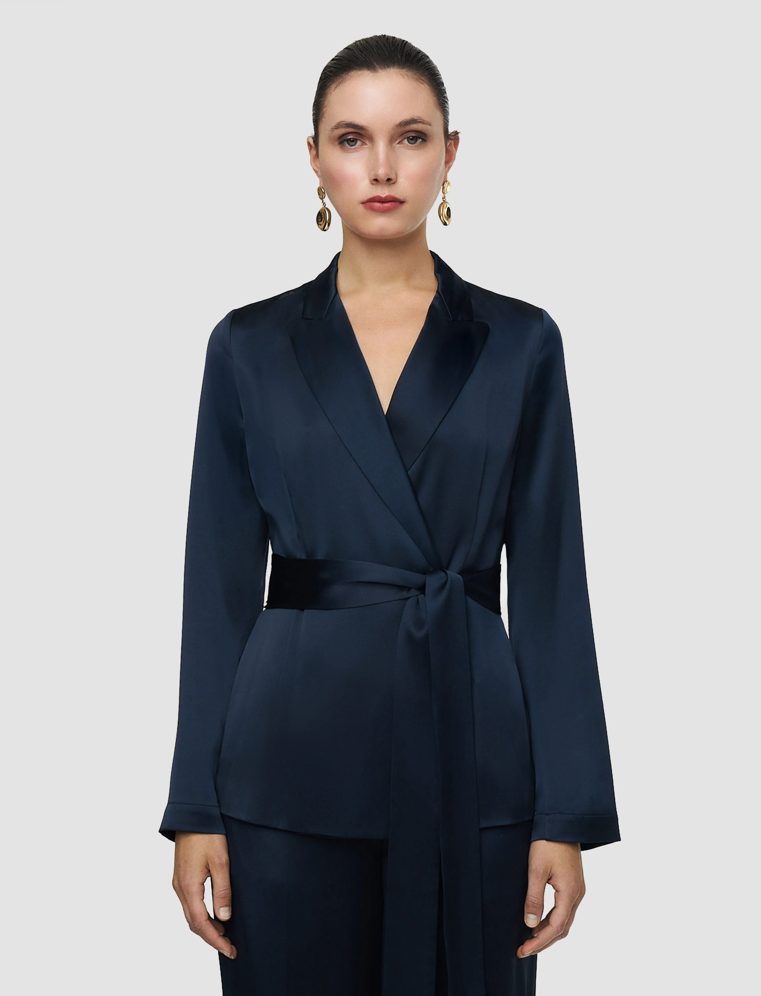 Archer Silk Satin Jacket sold by Joseph product image thumbnail 3