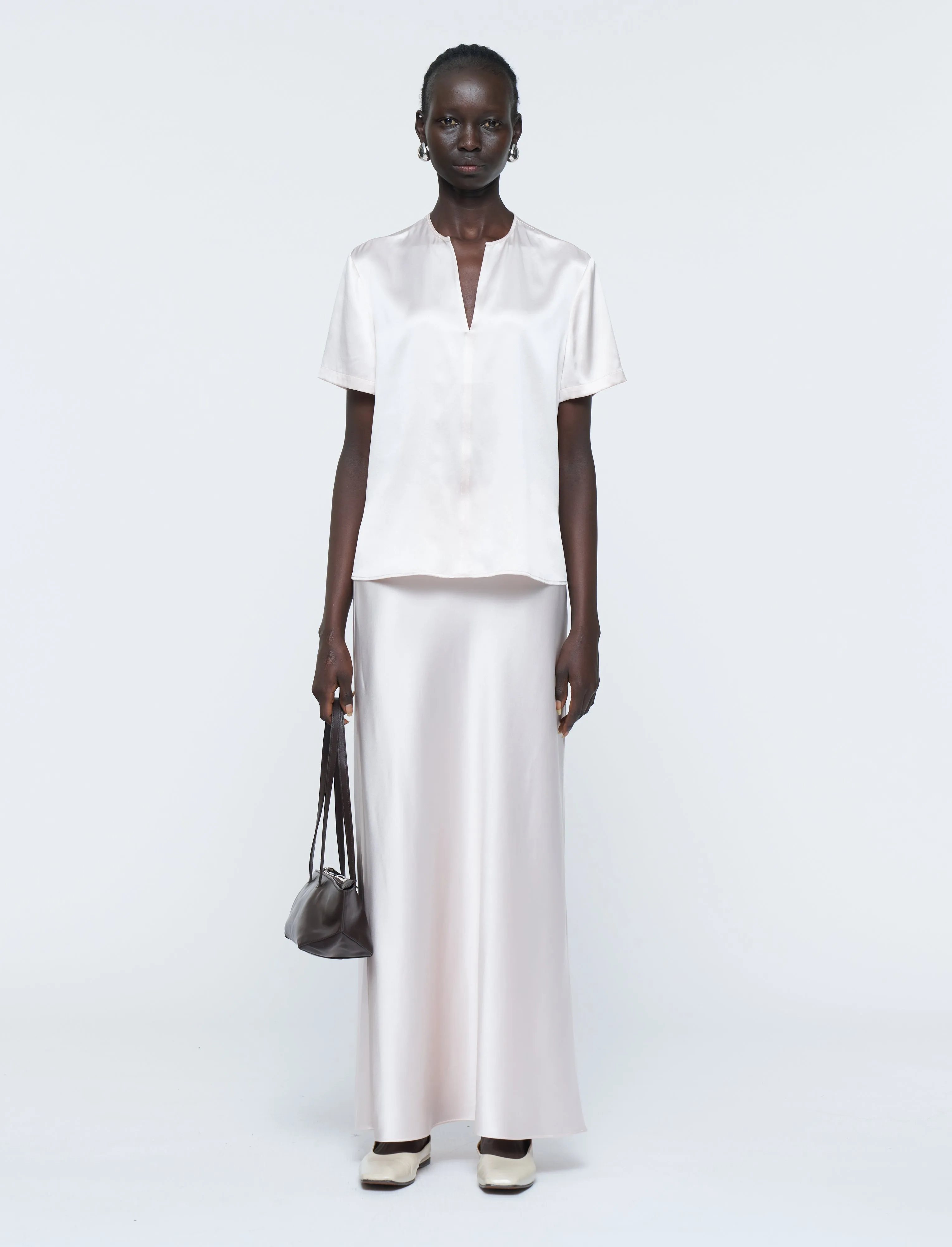 Gala Silk Satin Blouse sold by Joseph