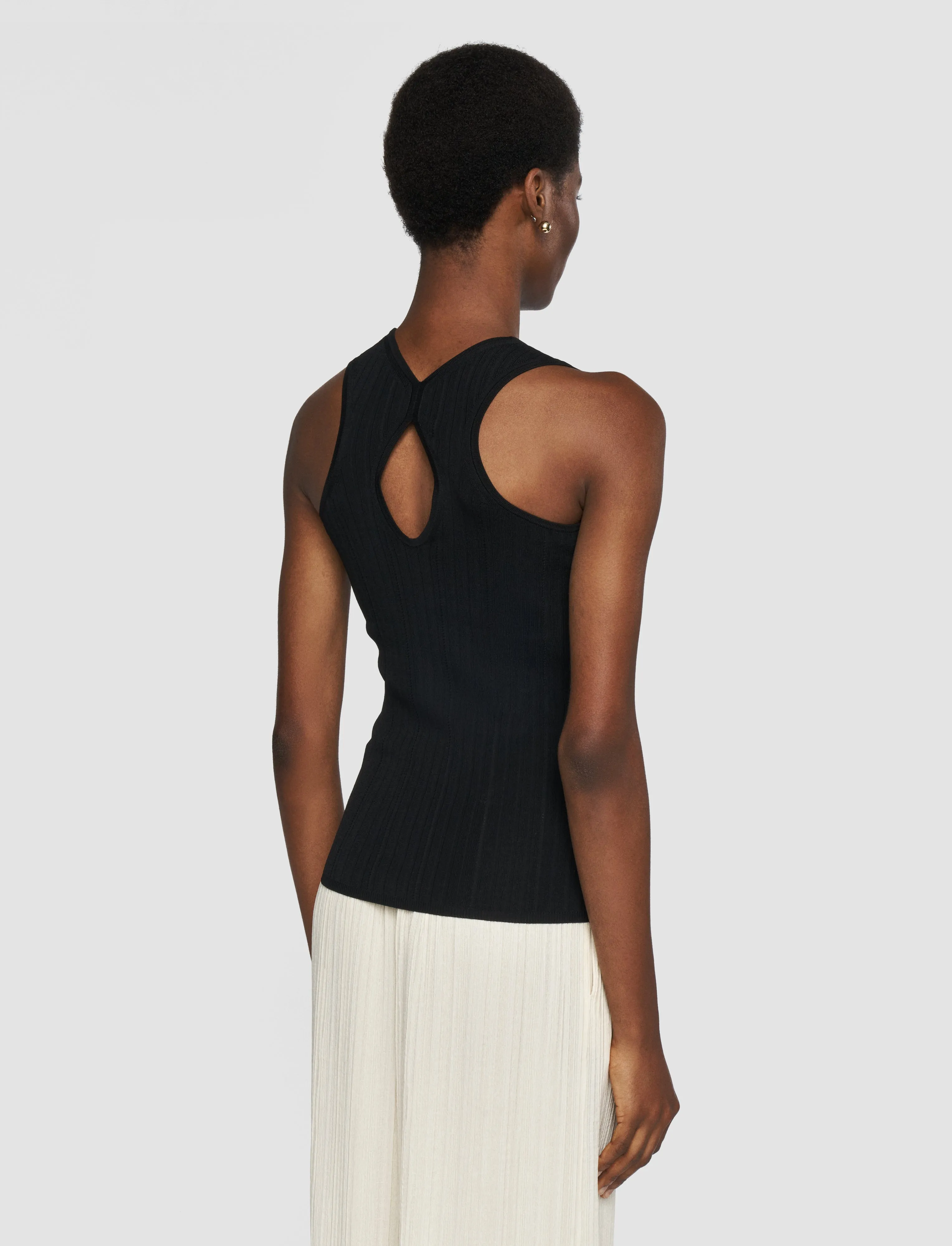 Viscose Rib Tank Top sold by Joseph product image thumbnail 3