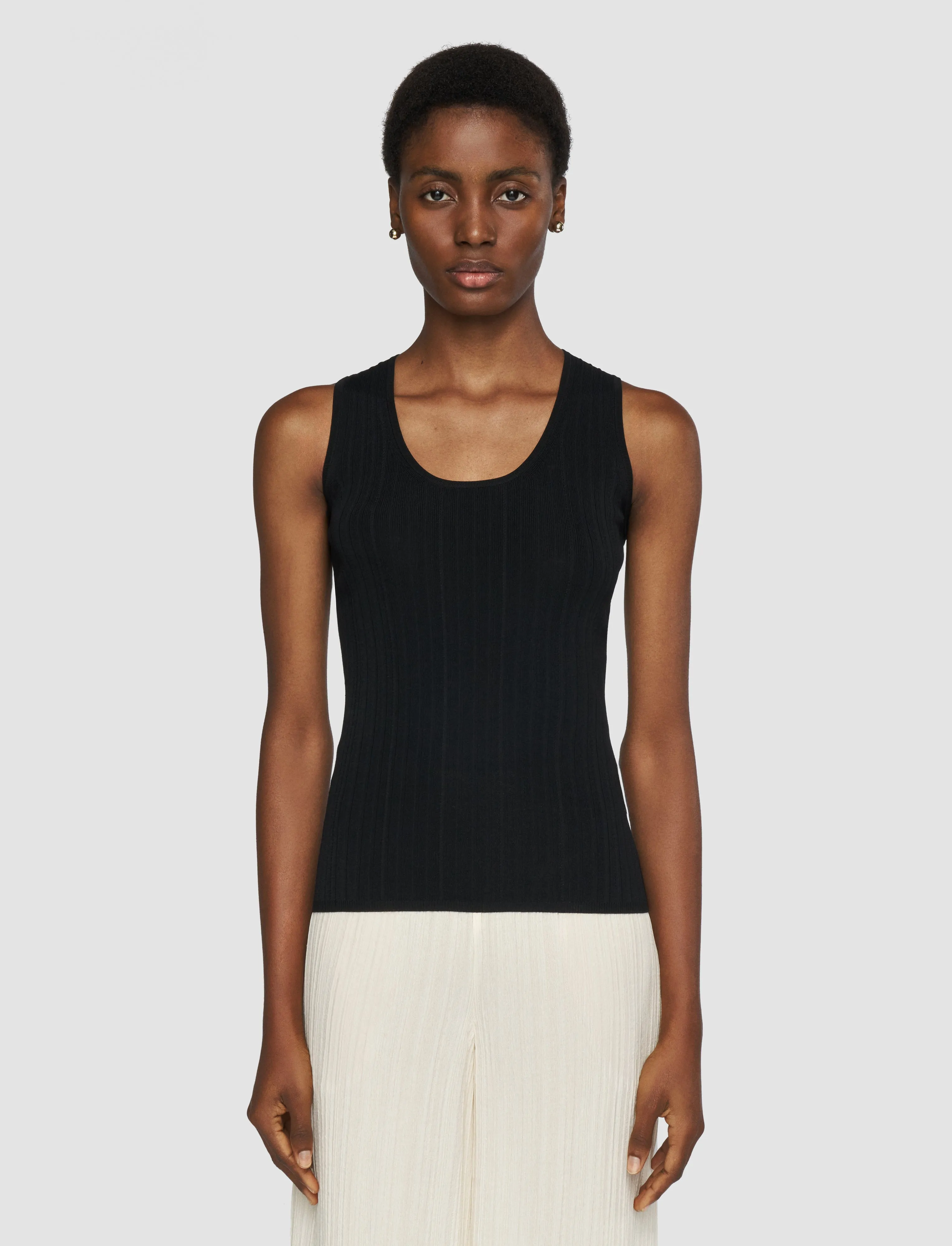 Viscose Rib Tank Top sold by Joseph product image thumbnail 2