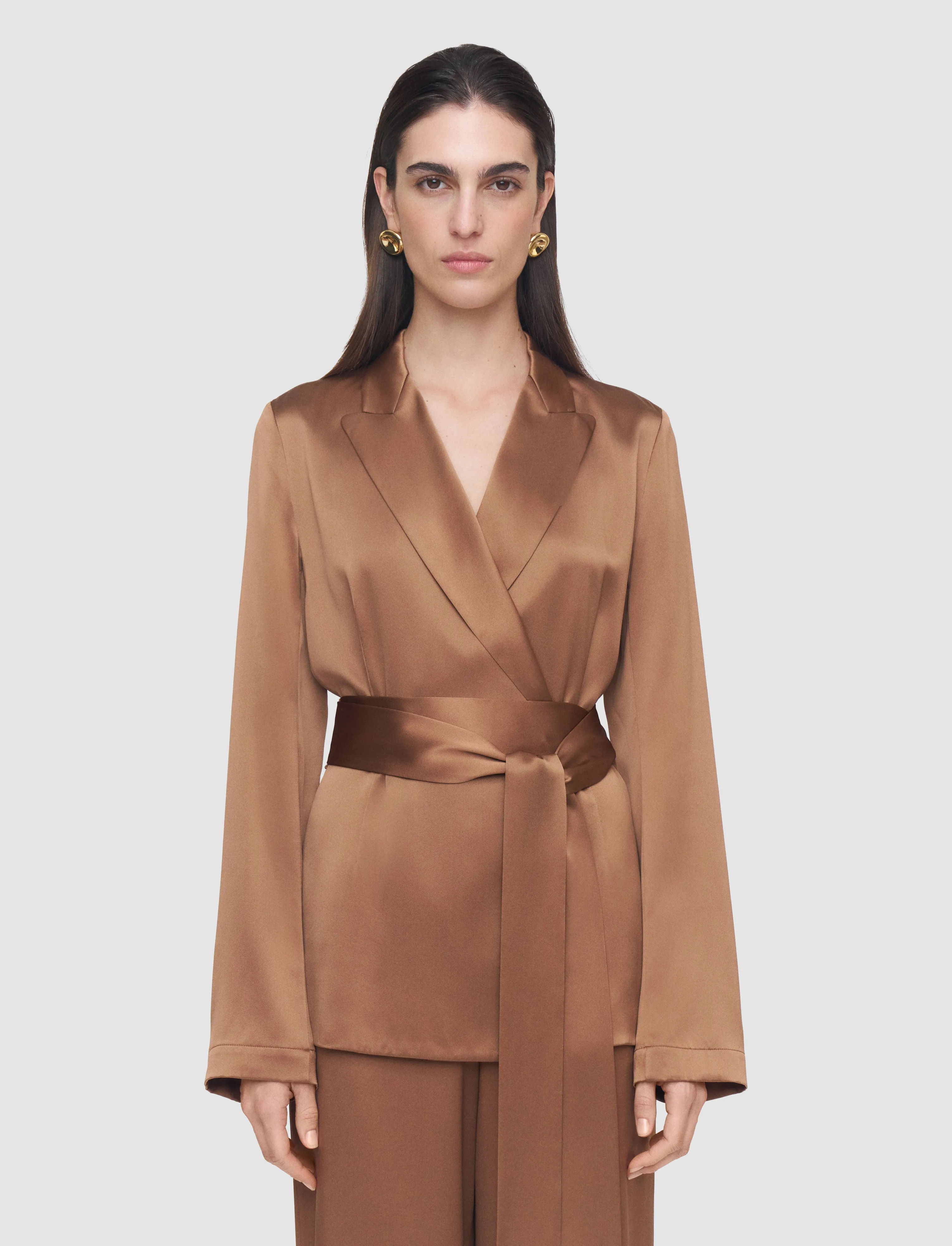 Archer Silk Satin Jacket sold by Joseph product image thumbnail 3