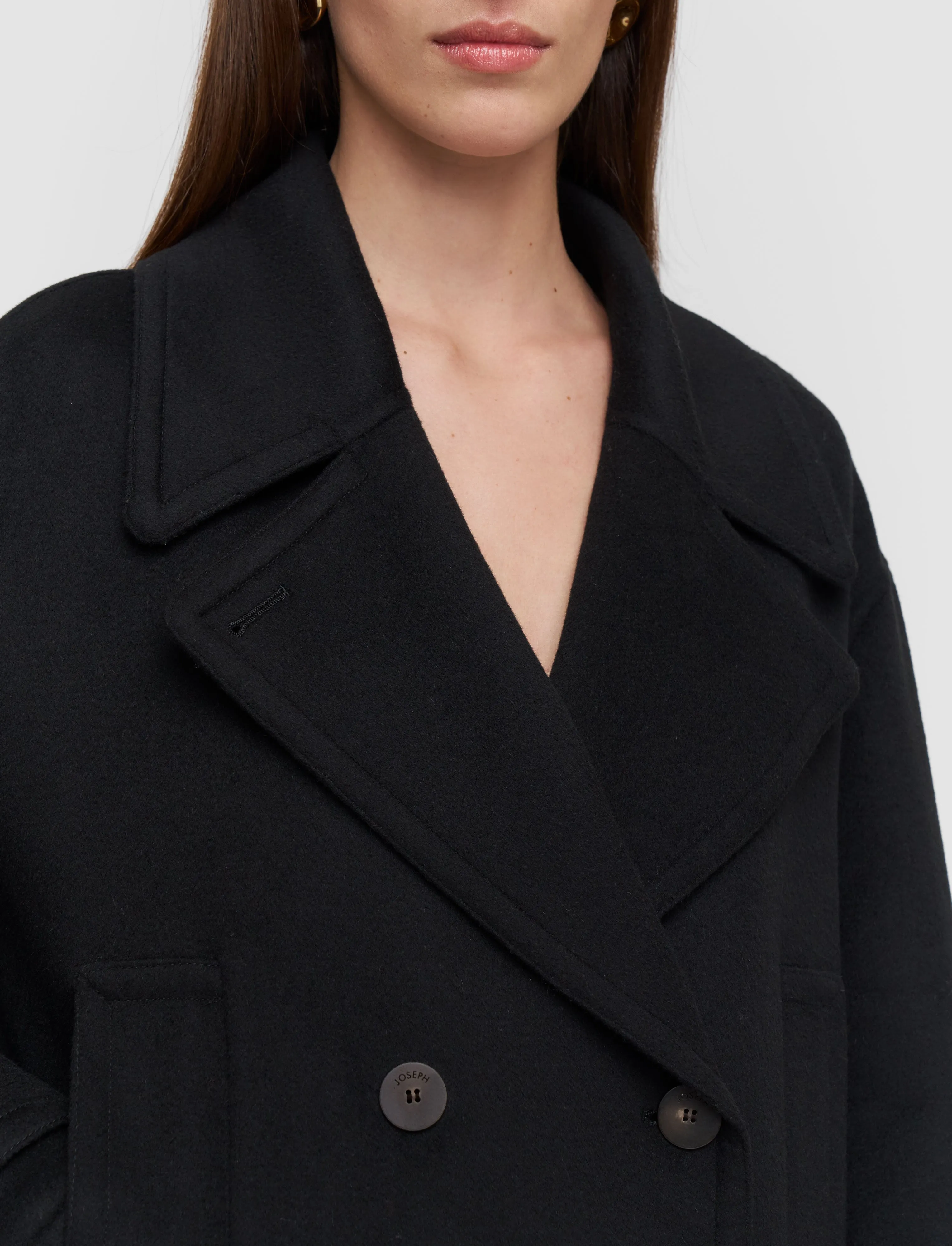 Weston Double Face Cashmere Pea Coat sold by Joseph product image thumbnail 5