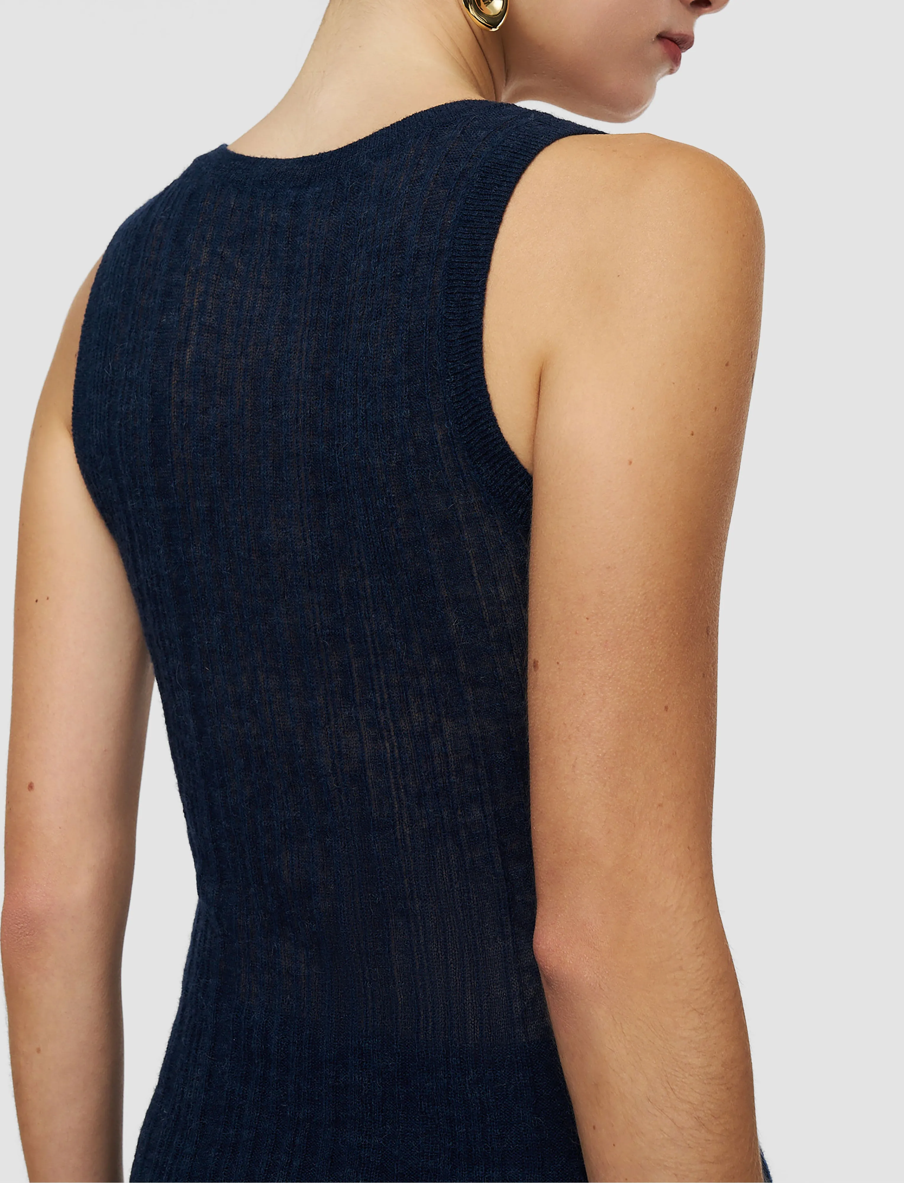 Ycaza Sheer Wool Rib Vest sold by Joseph product image thumbnail 4