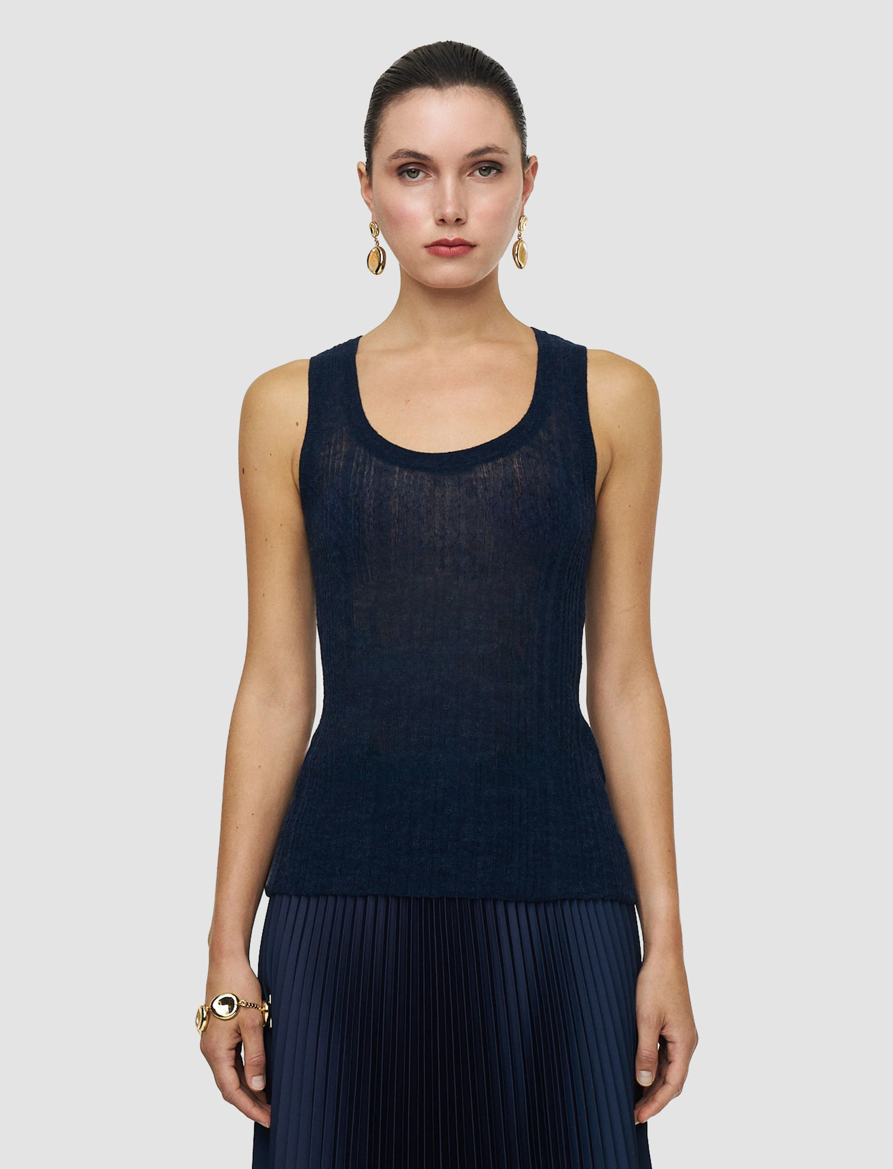 Ycaza Sheer Wool Rib Vest sold by Joseph product image thumbnail 2